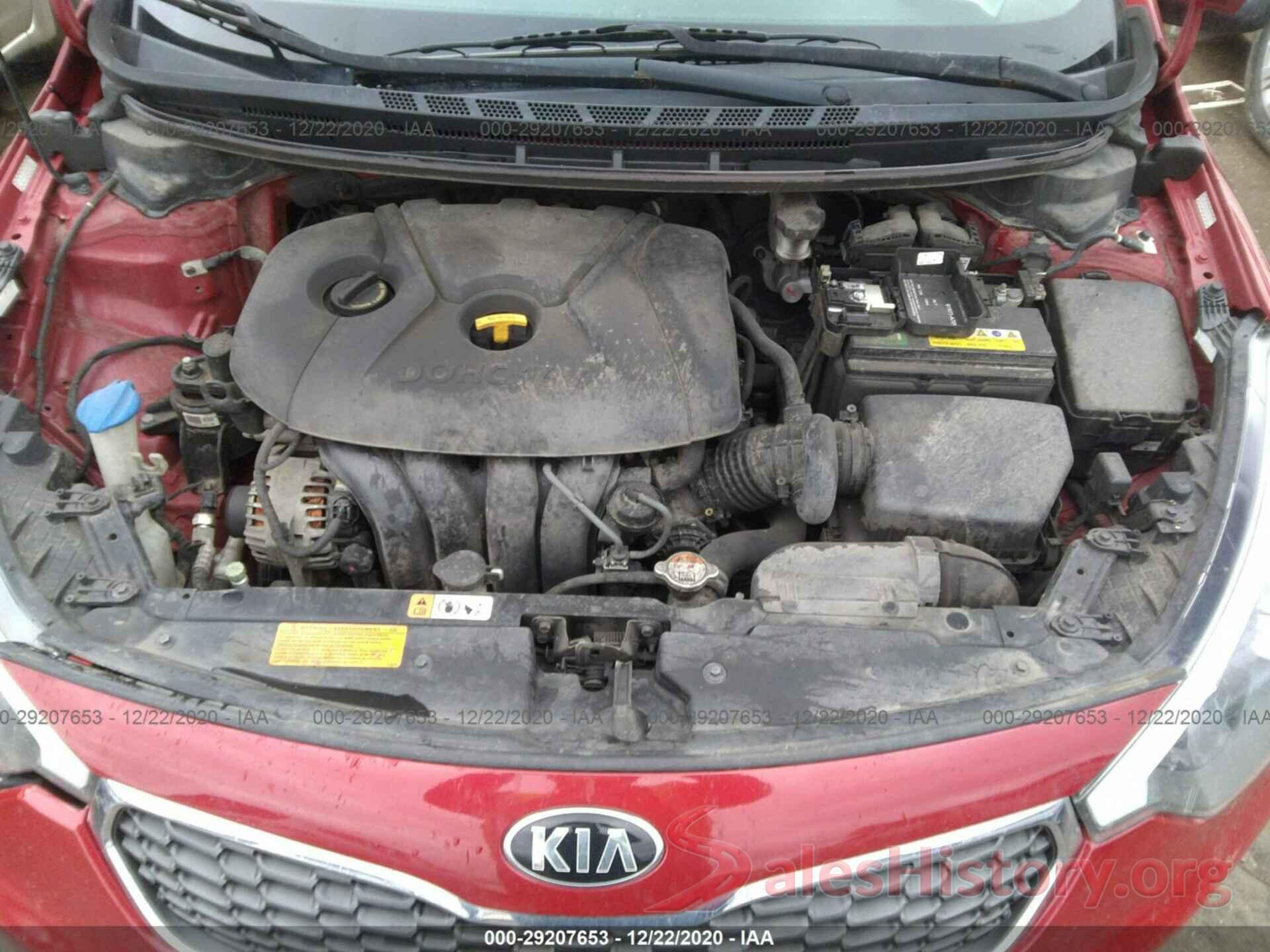 KNAFK4A6XG5470058 2016 KIA FORTE