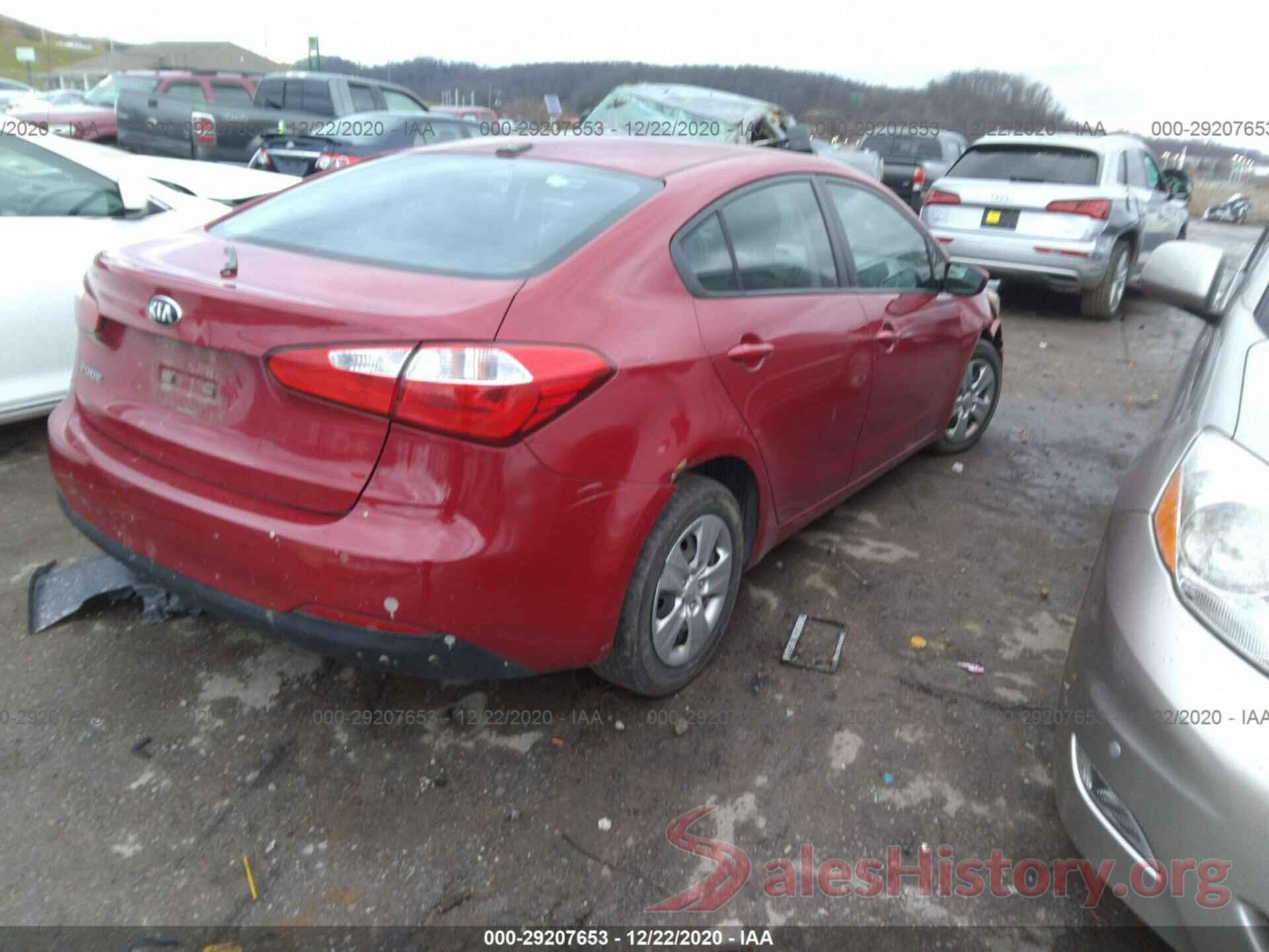 KNAFK4A6XG5470058 2016 KIA FORTE