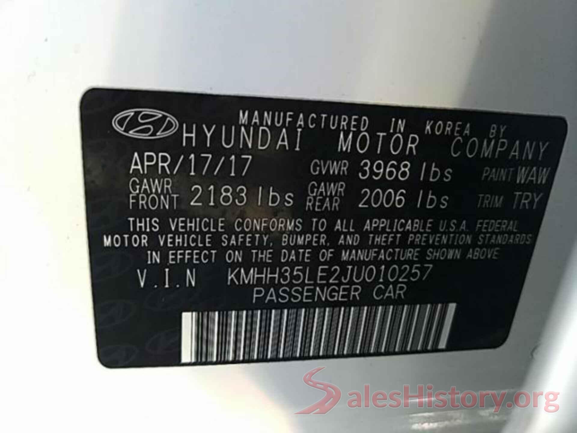 KMHH35LE2JU010257 2018 HYUNDAI ELANTRA GT