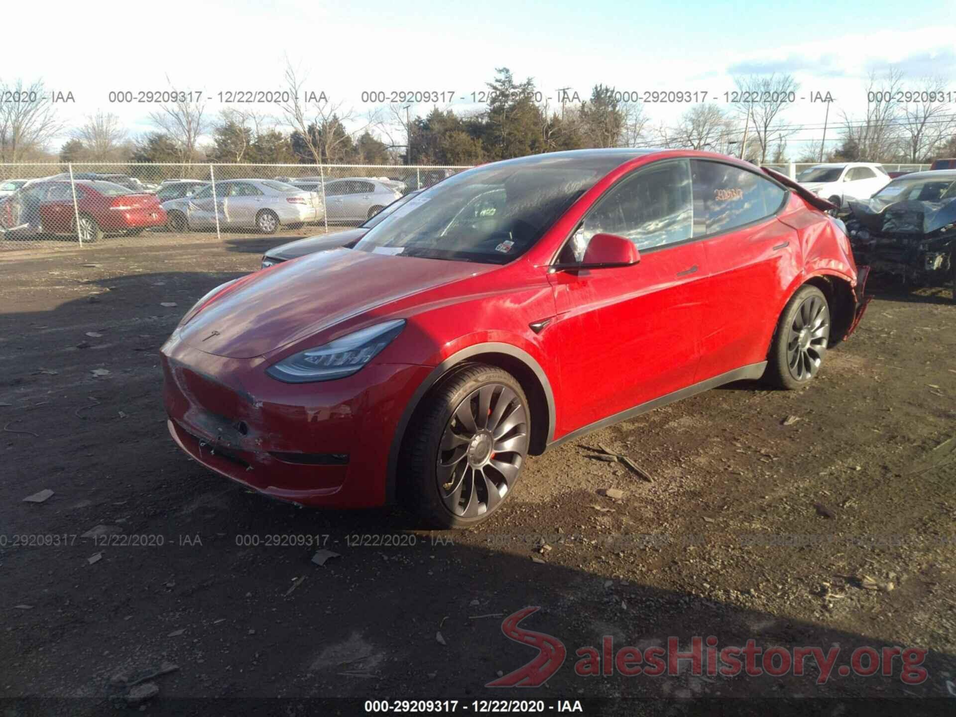 5YJYGDEF7LF006032 2020 TESLA MODEL Y