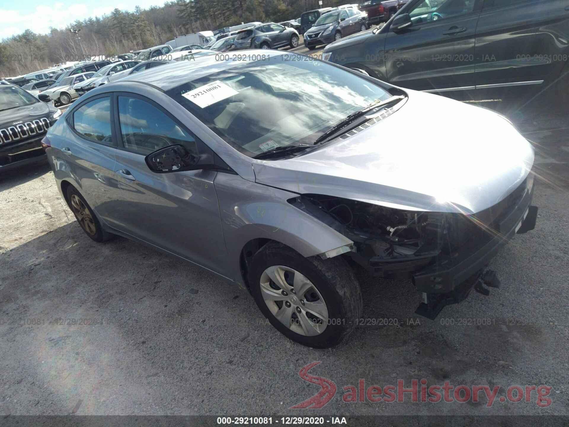 5NPDH4AEXGH733925 2016 HYUNDAI ELANTRA