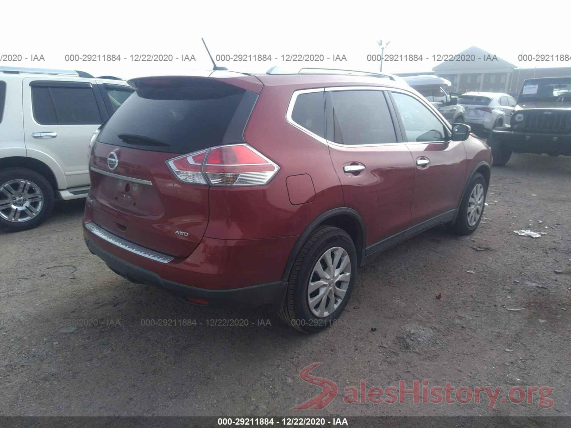 KNMAT2MV1GP734676 2016 NISSAN ROGUE