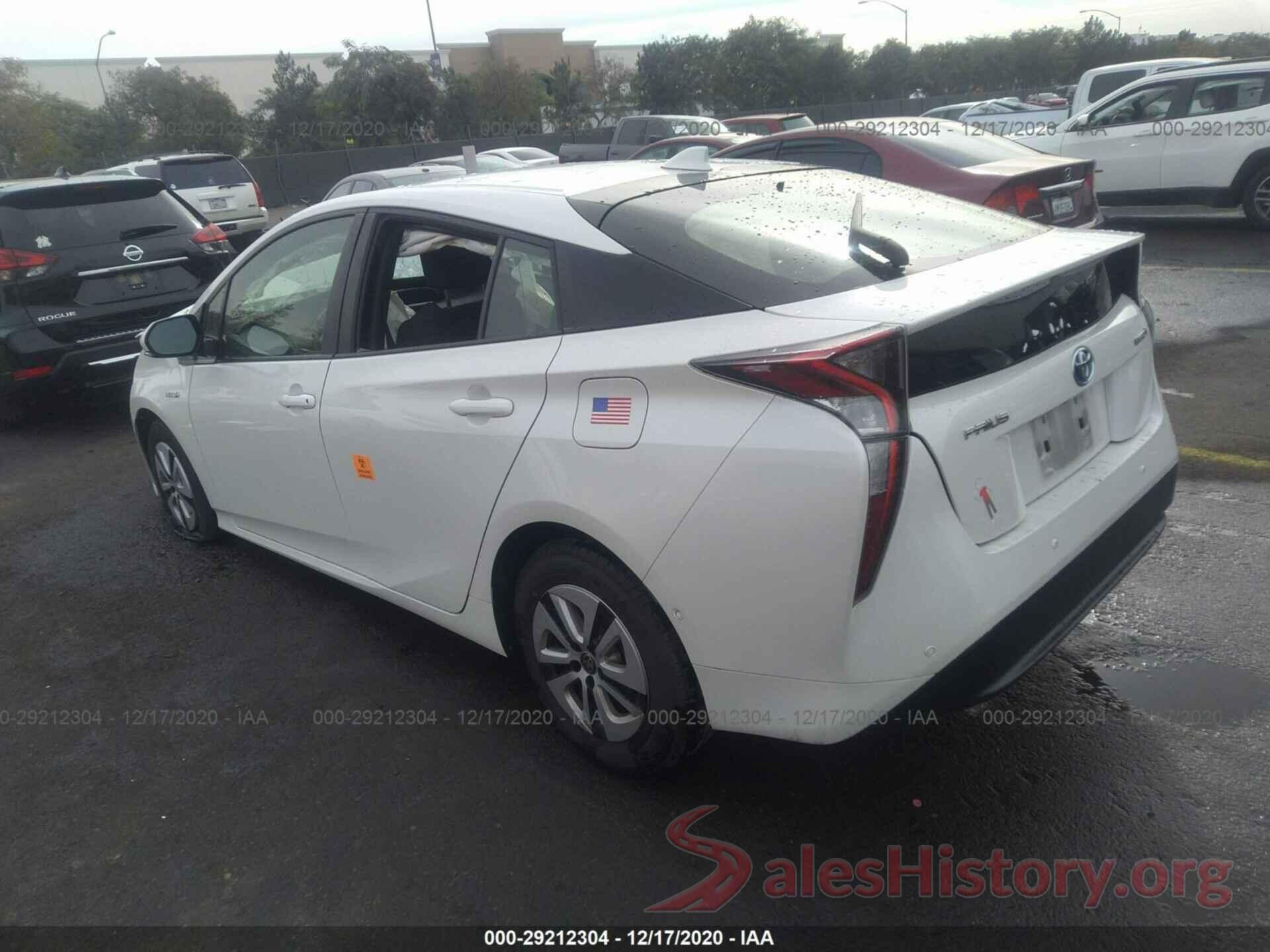 JTDKBRFU9J3604891 2018 TOYOTA PRIUS