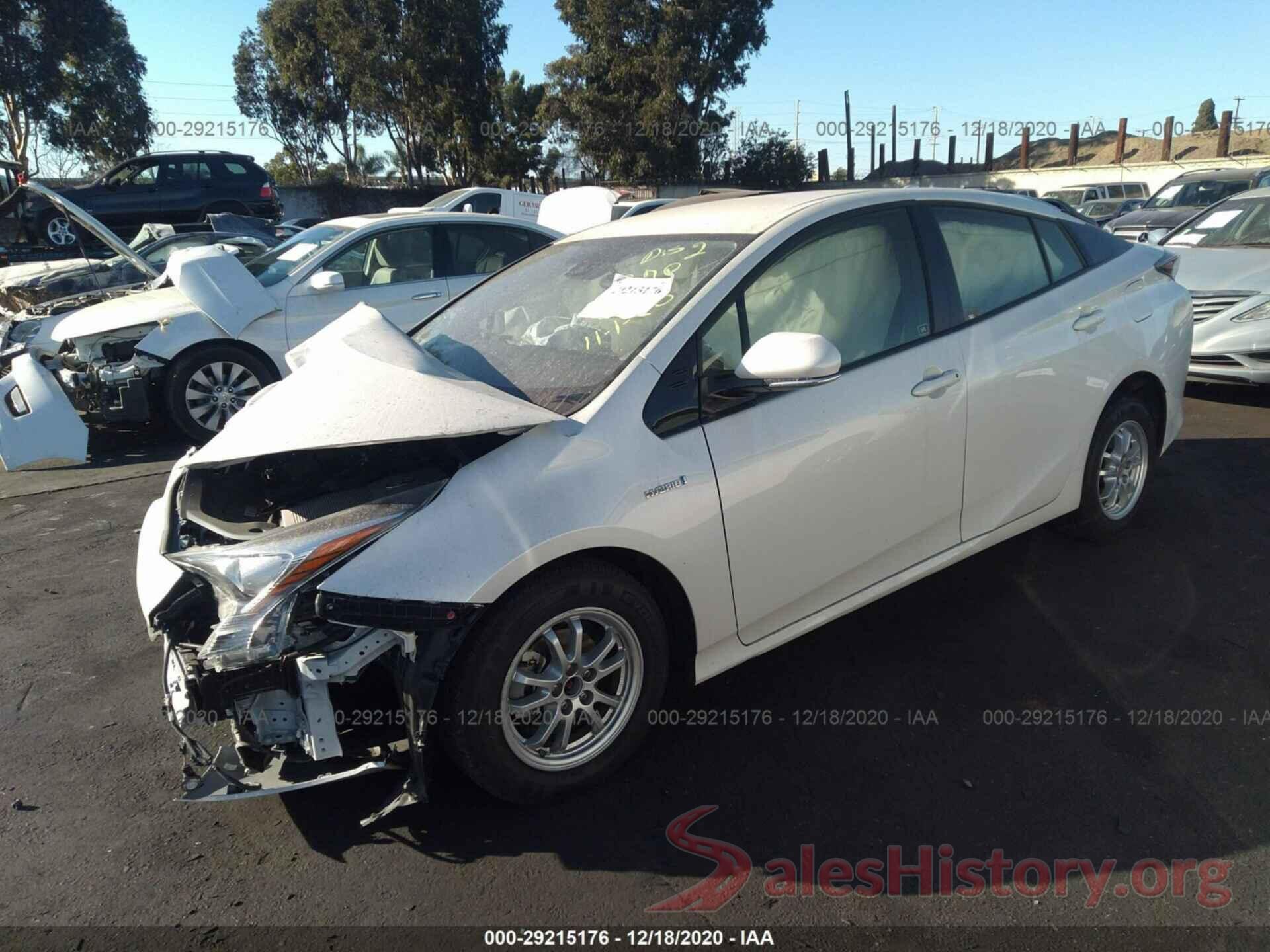 JTDKBRFU0J3585972 2018 TOYOTA PRIUS