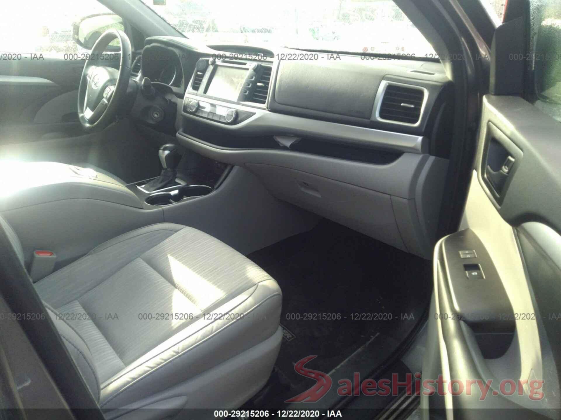 5TDBZRFHXHS383437 2017 TOYOTA HIGHLANDER