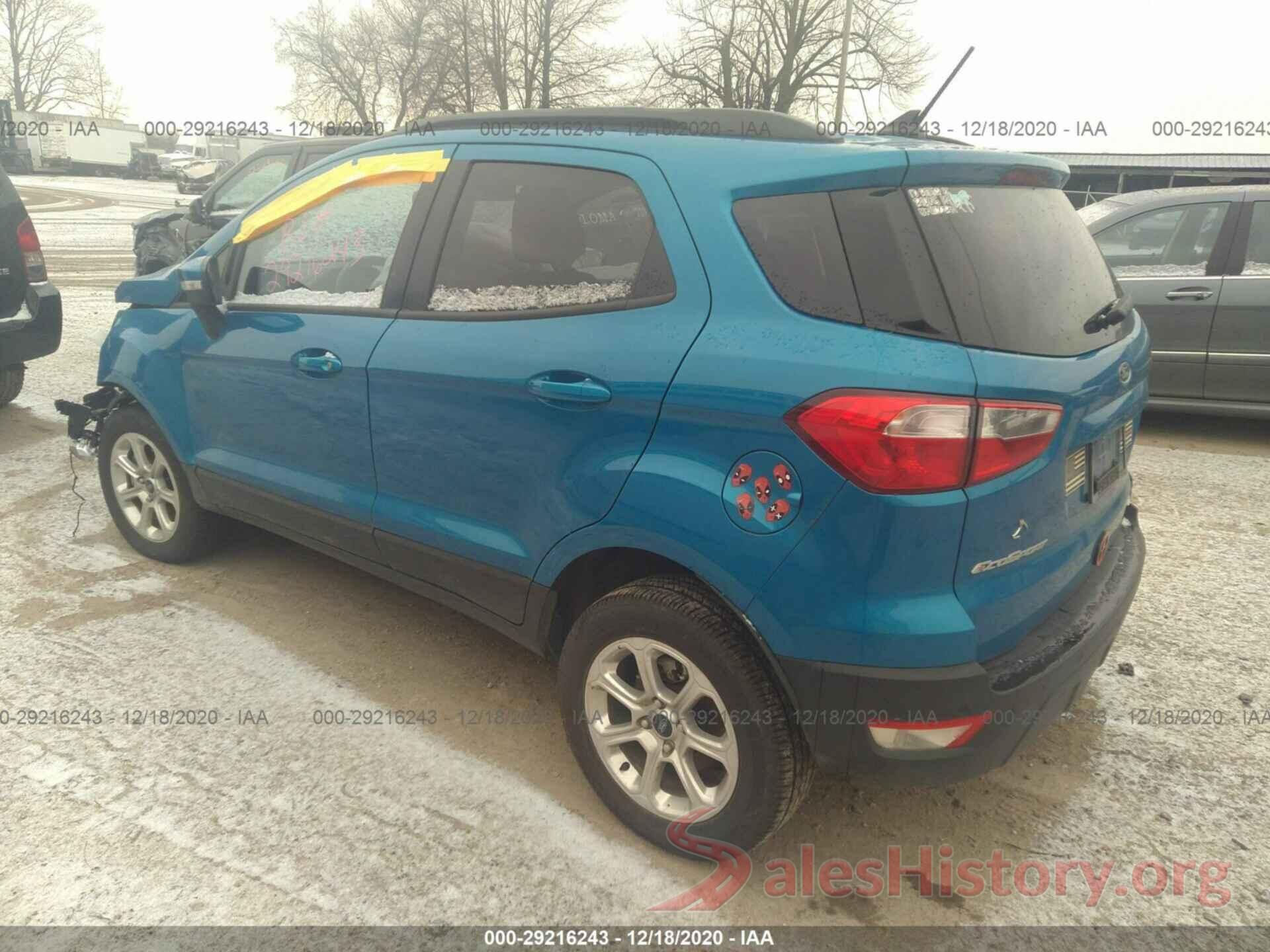 MAJ6S3GL9LC319346 2020 FORD ECOSPORT