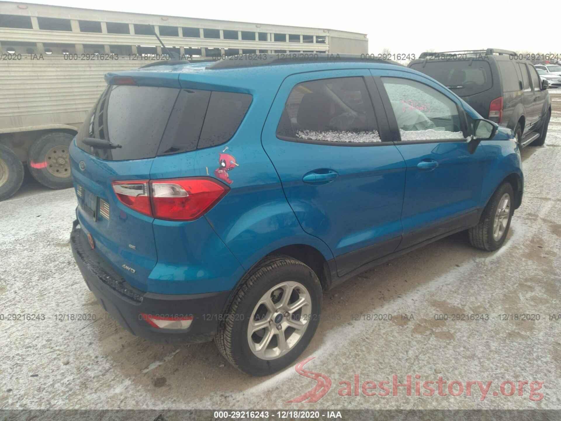 MAJ6S3GL9LC319346 2020 FORD ECOSPORT