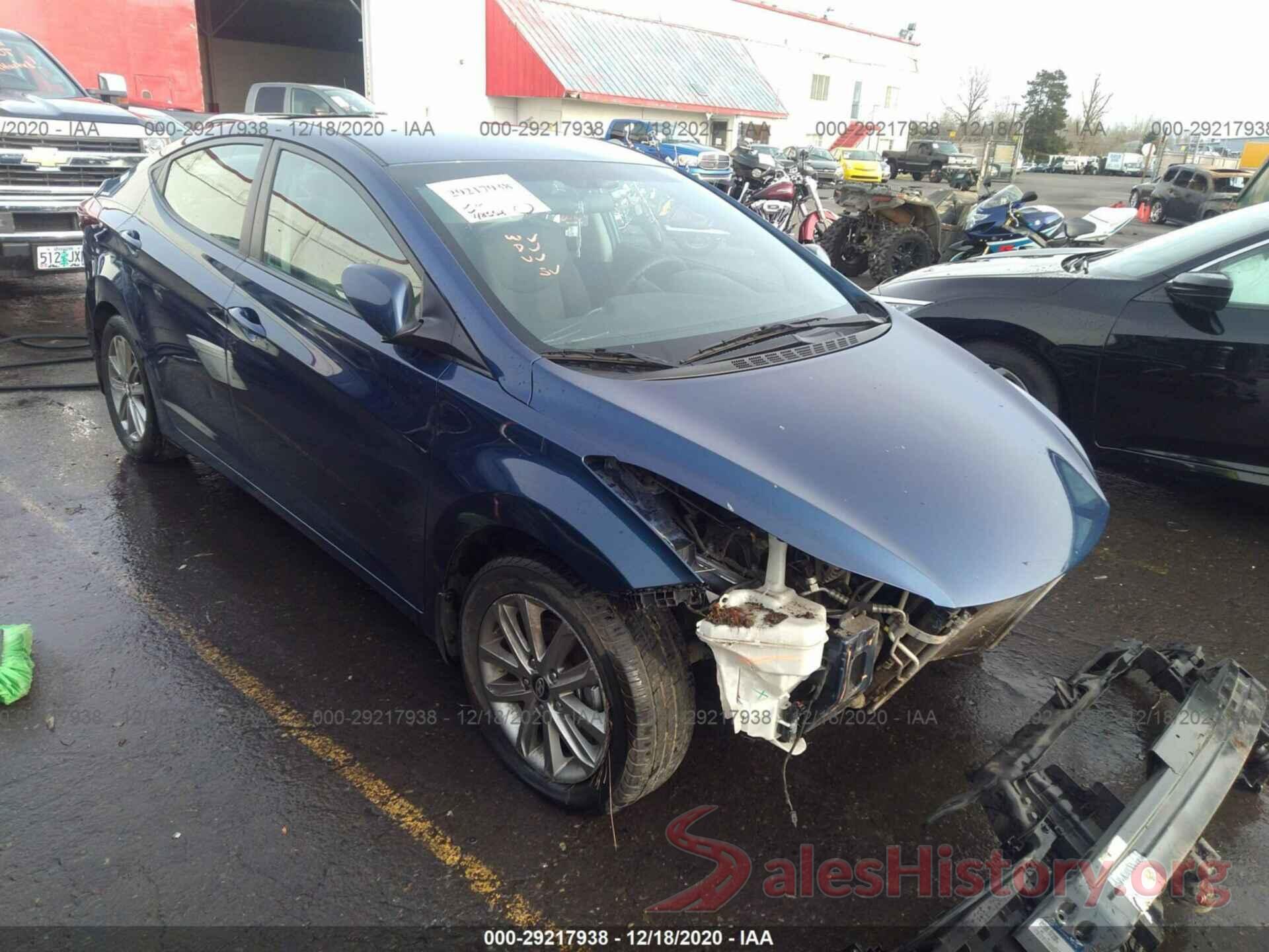 5NPDH4AE0GH684704 2016 HYUNDAI ELANTRA