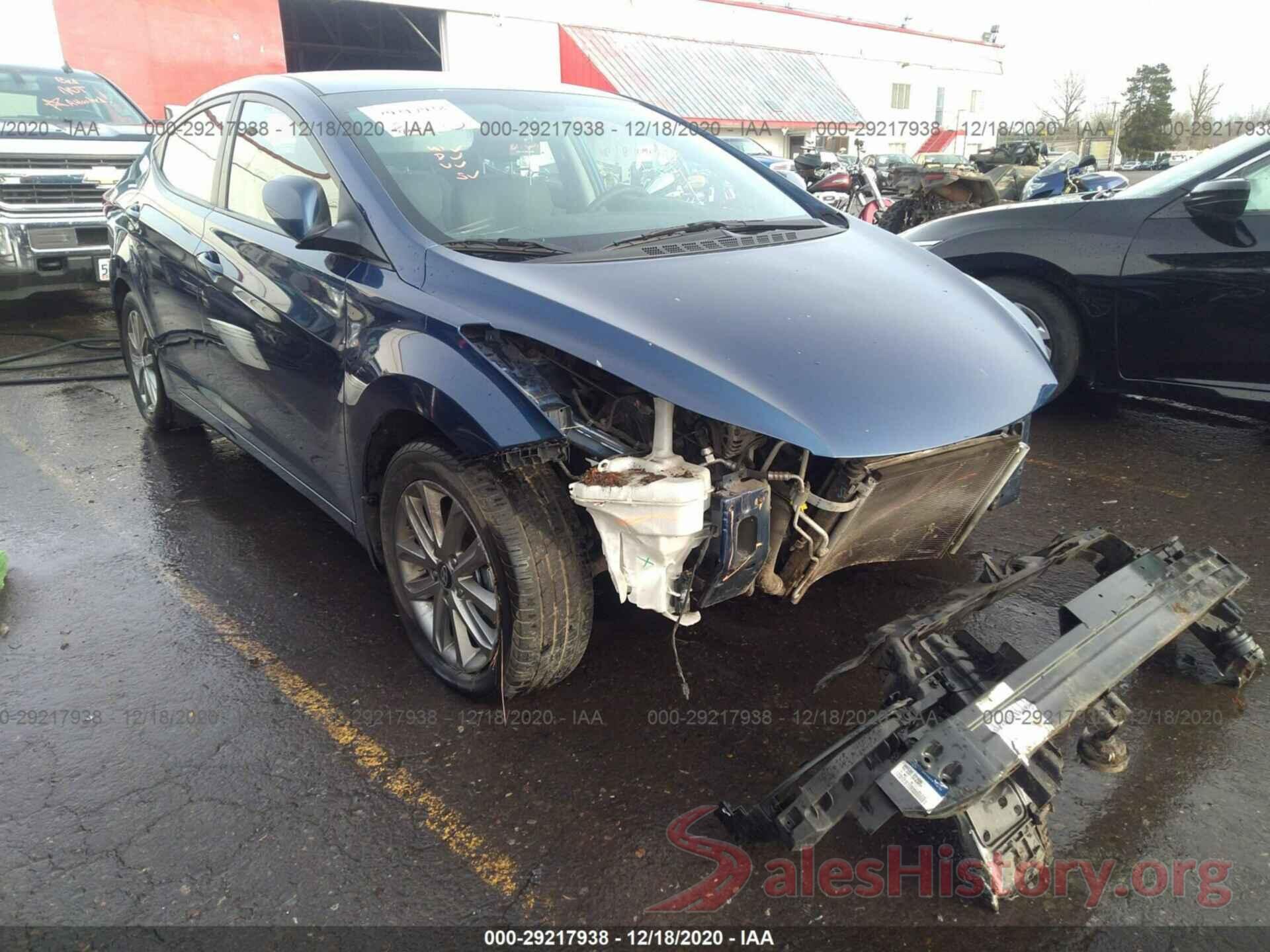 5NPDH4AE0GH684704 2016 HYUNDAI ELANTRA