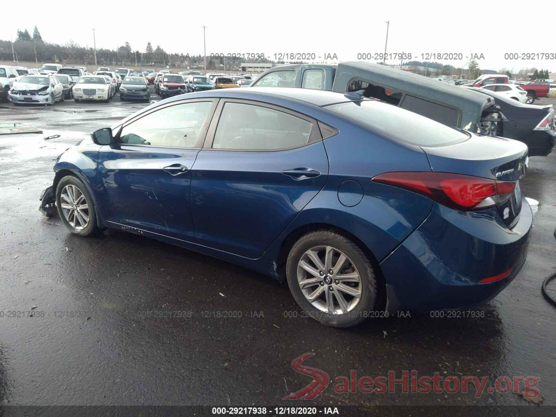 5NPDH4AE0GH684704 2016 HYUNDAI ELANTRA