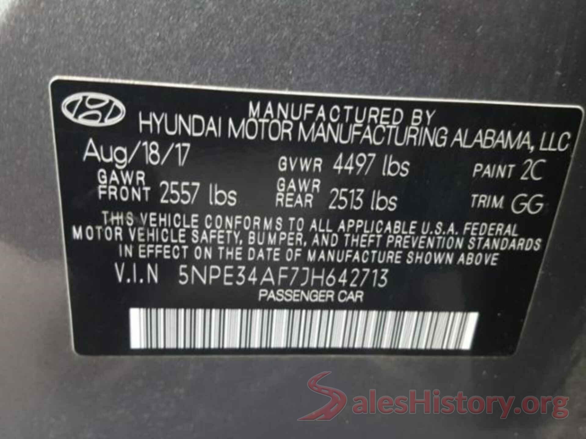 5NPE34AF7JH642713 2018 HYUNDAI SONATA