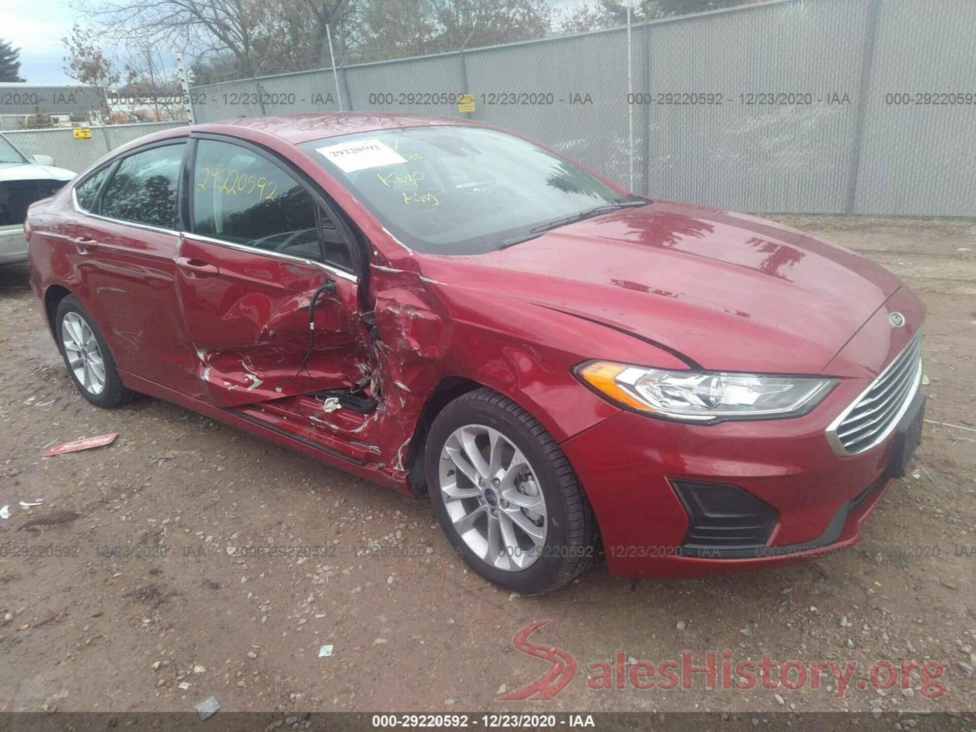 3FA6P0LU7LR123115 2020 FORD FUSION HYBRID