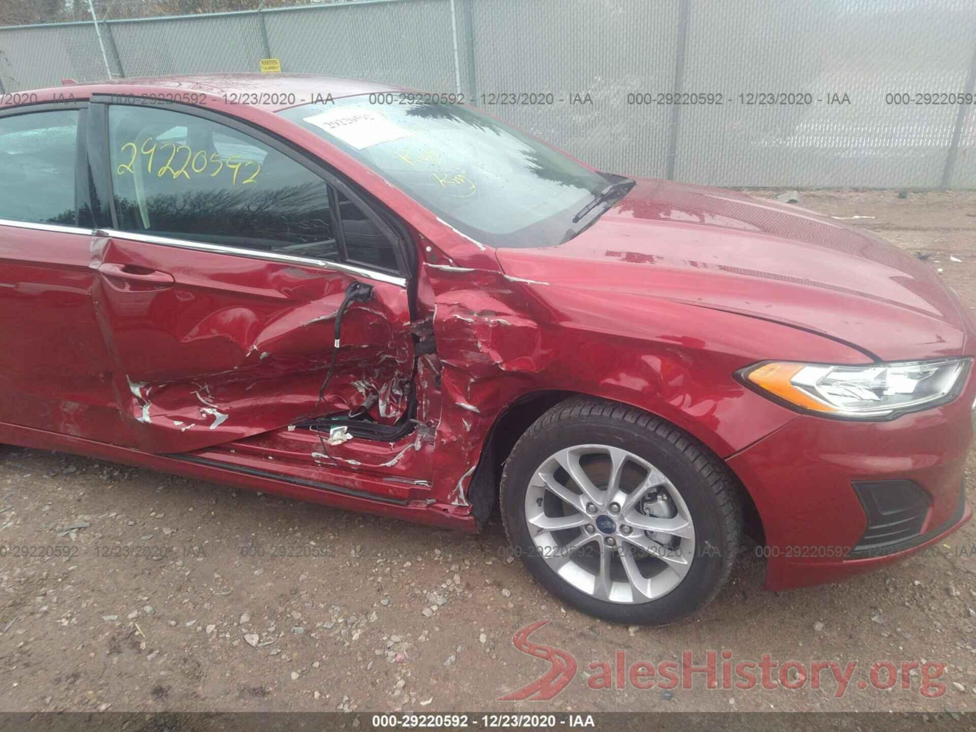 3FA6P0LU7LR123115 2020 FORD FUSION HYBRID