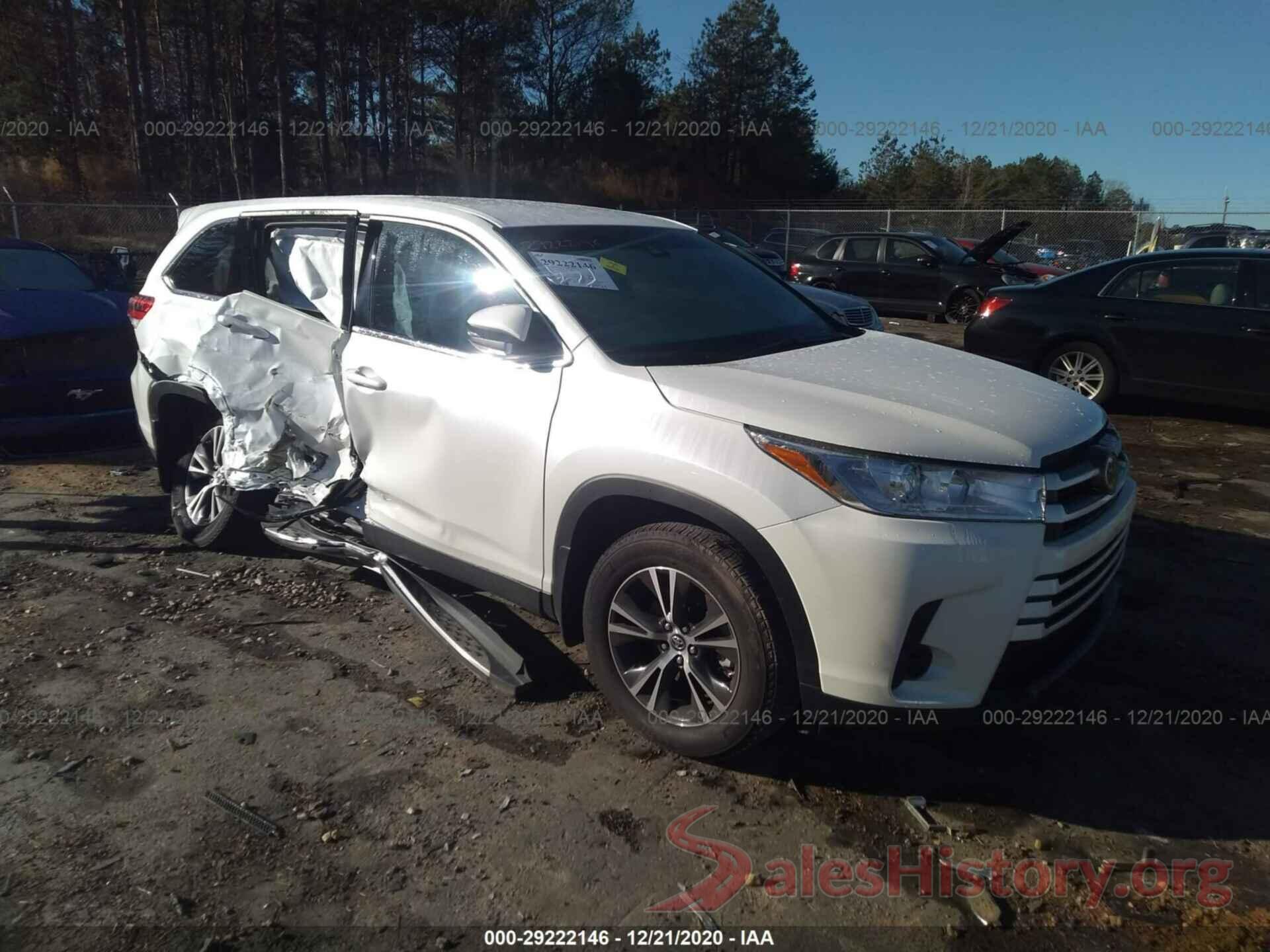 5TDZARFH1KS053294 2019 TOYOTA HIGHLANDER