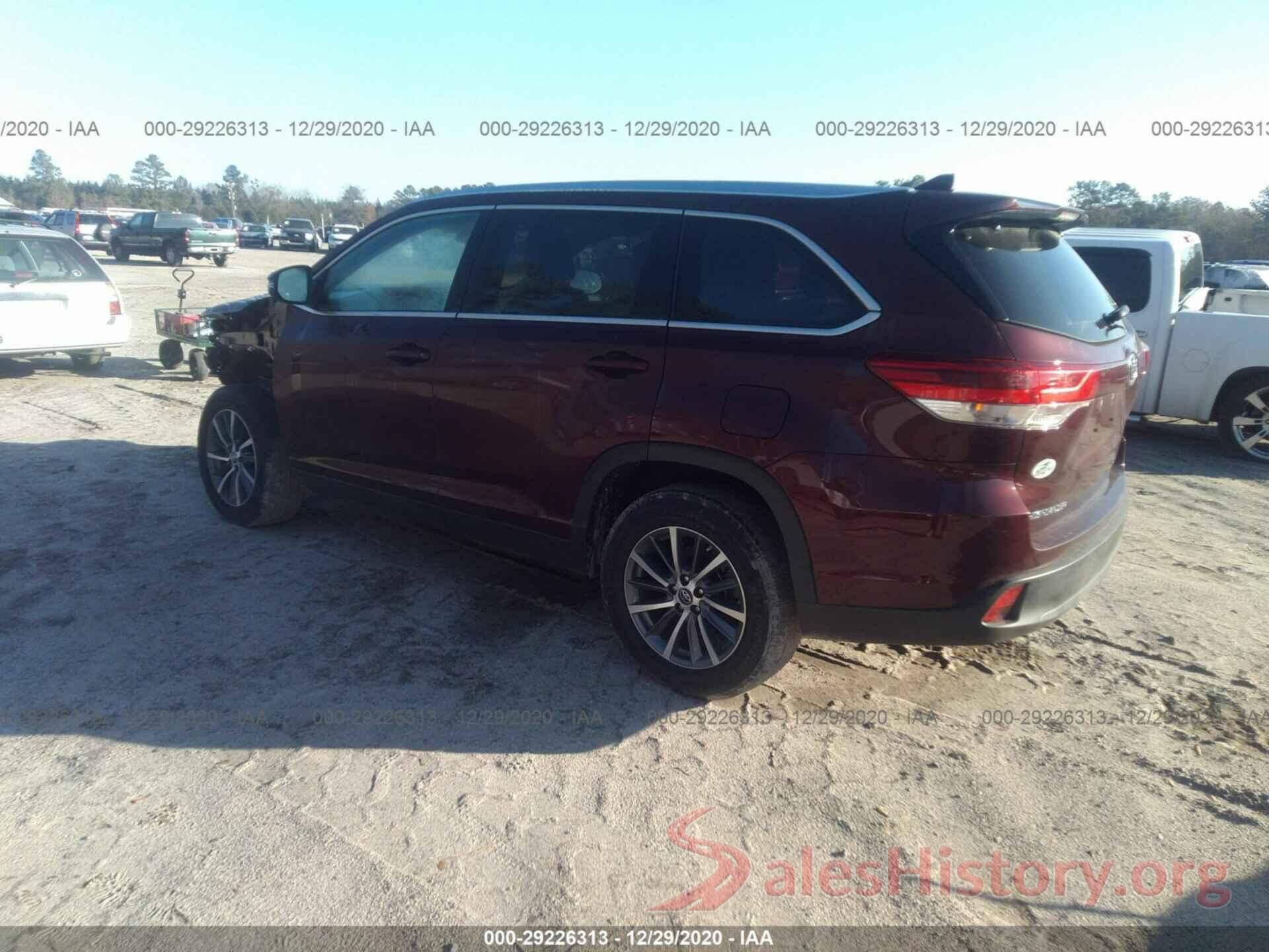 5TDKZRFH7KS315054 2019 TOYOTA HIGHLANDER