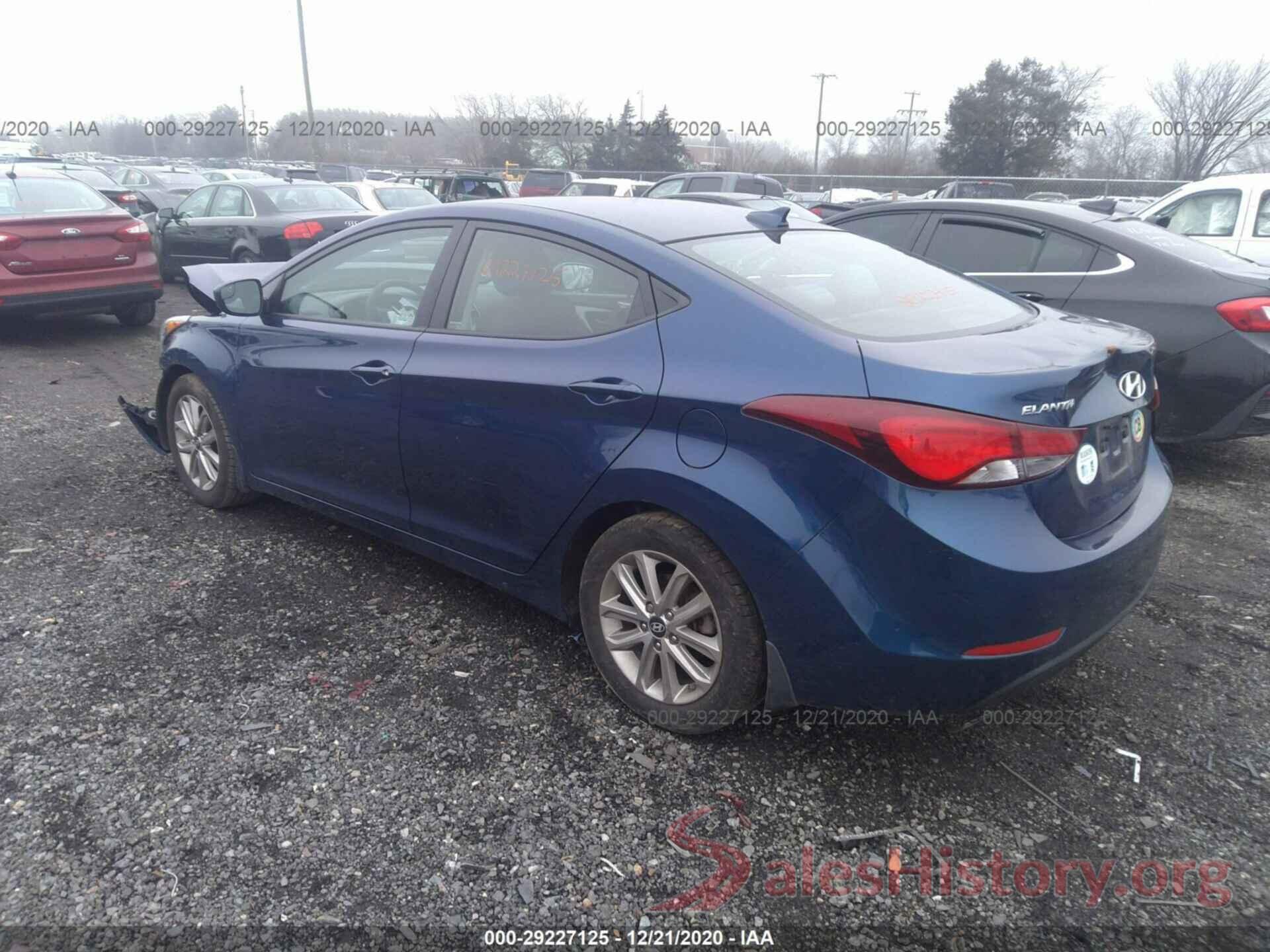 5NPDH4AE3GH705688 2016 HYUNDAI ELANTRA