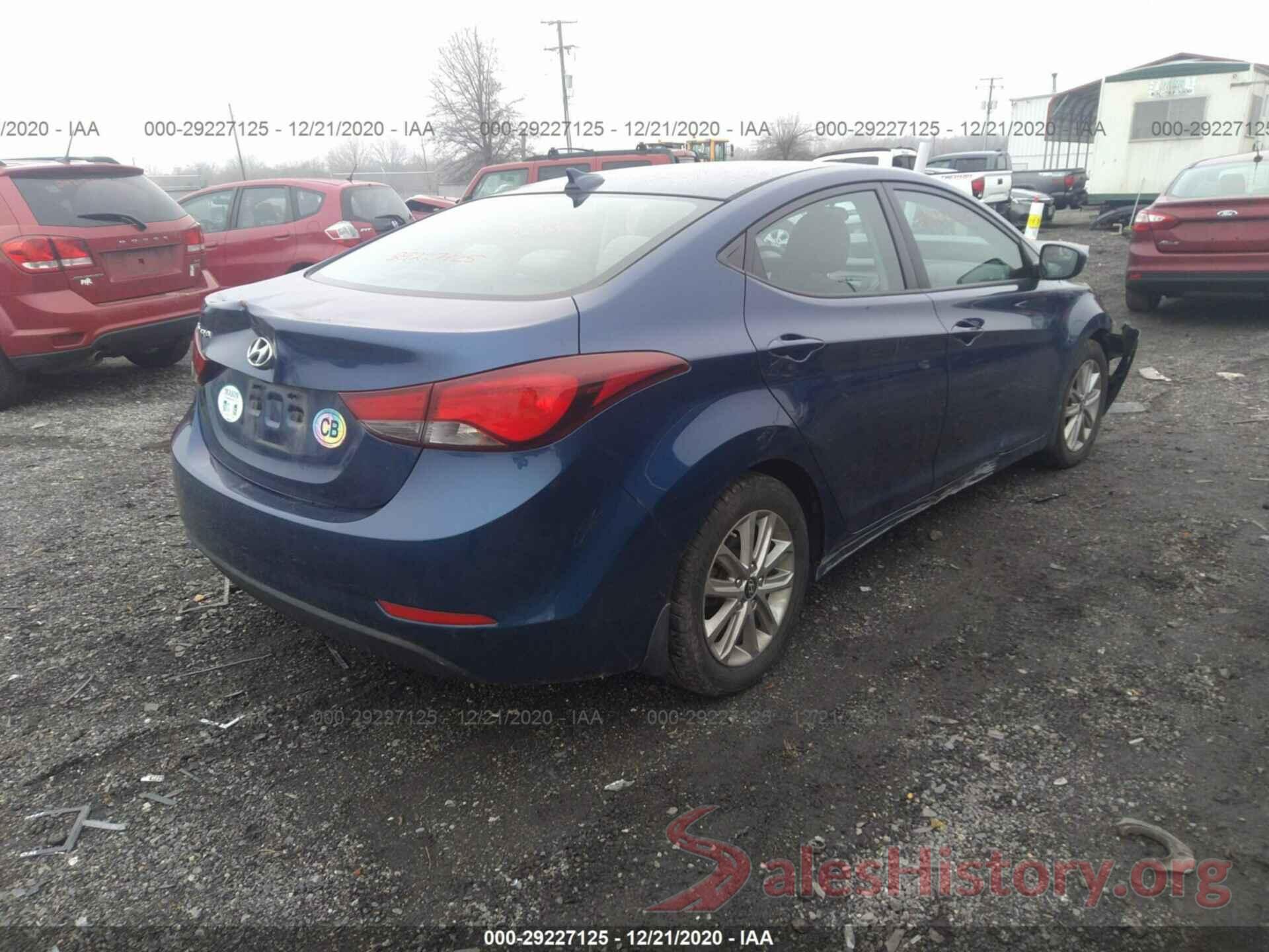 5NPDH4AE3GH705688 2016 HYUNDAI ELANTRA