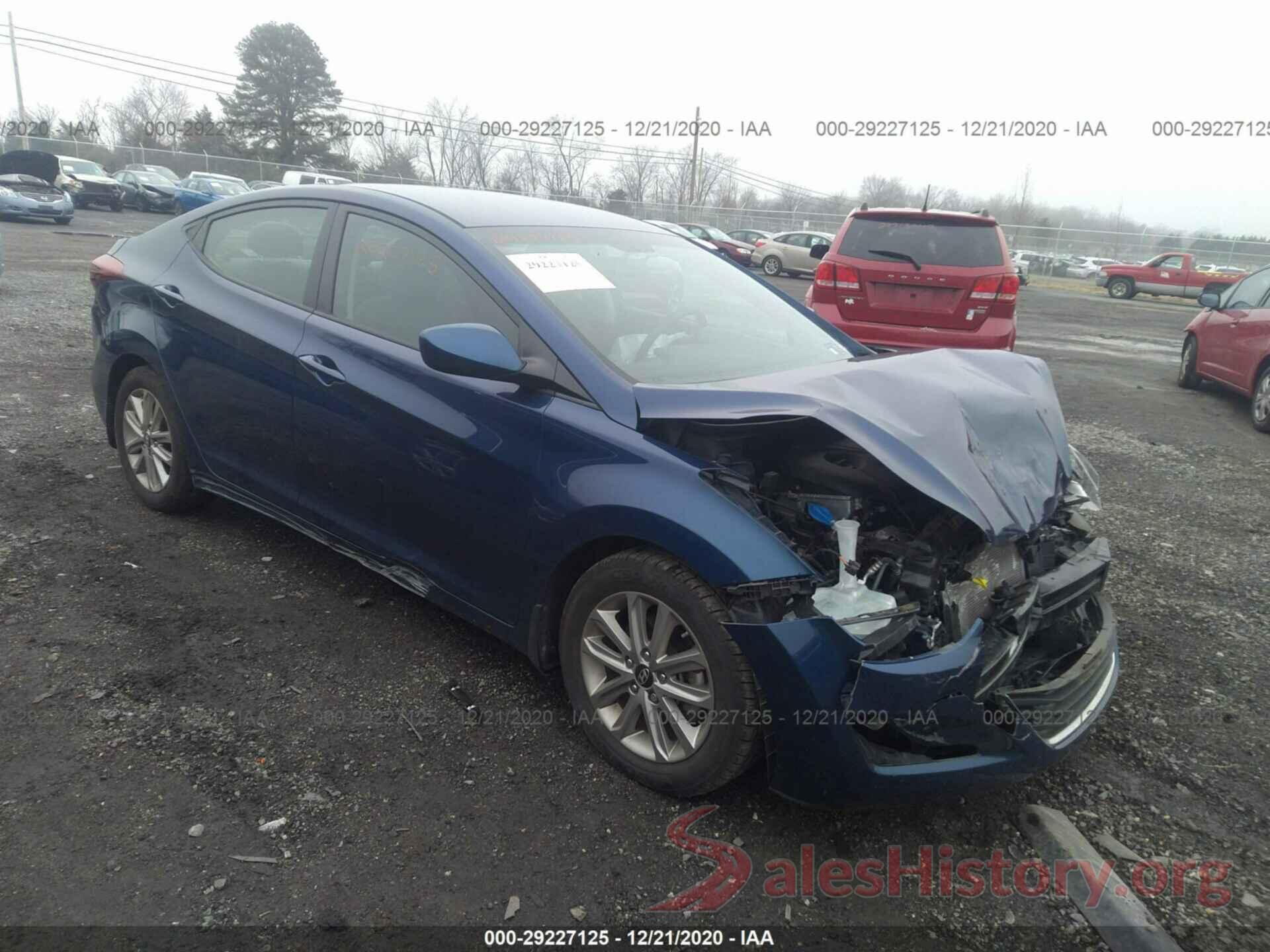 5NPDH4AE3GH705688 2016 HYUNDAI ELANTRA