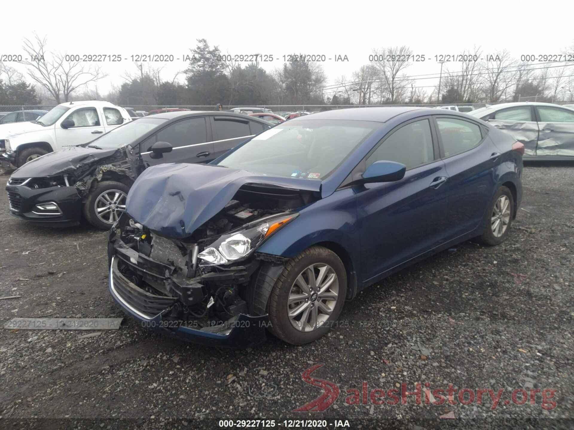 5NPDH4AE3GH705688 2016 HYUNDAI ELANTRA