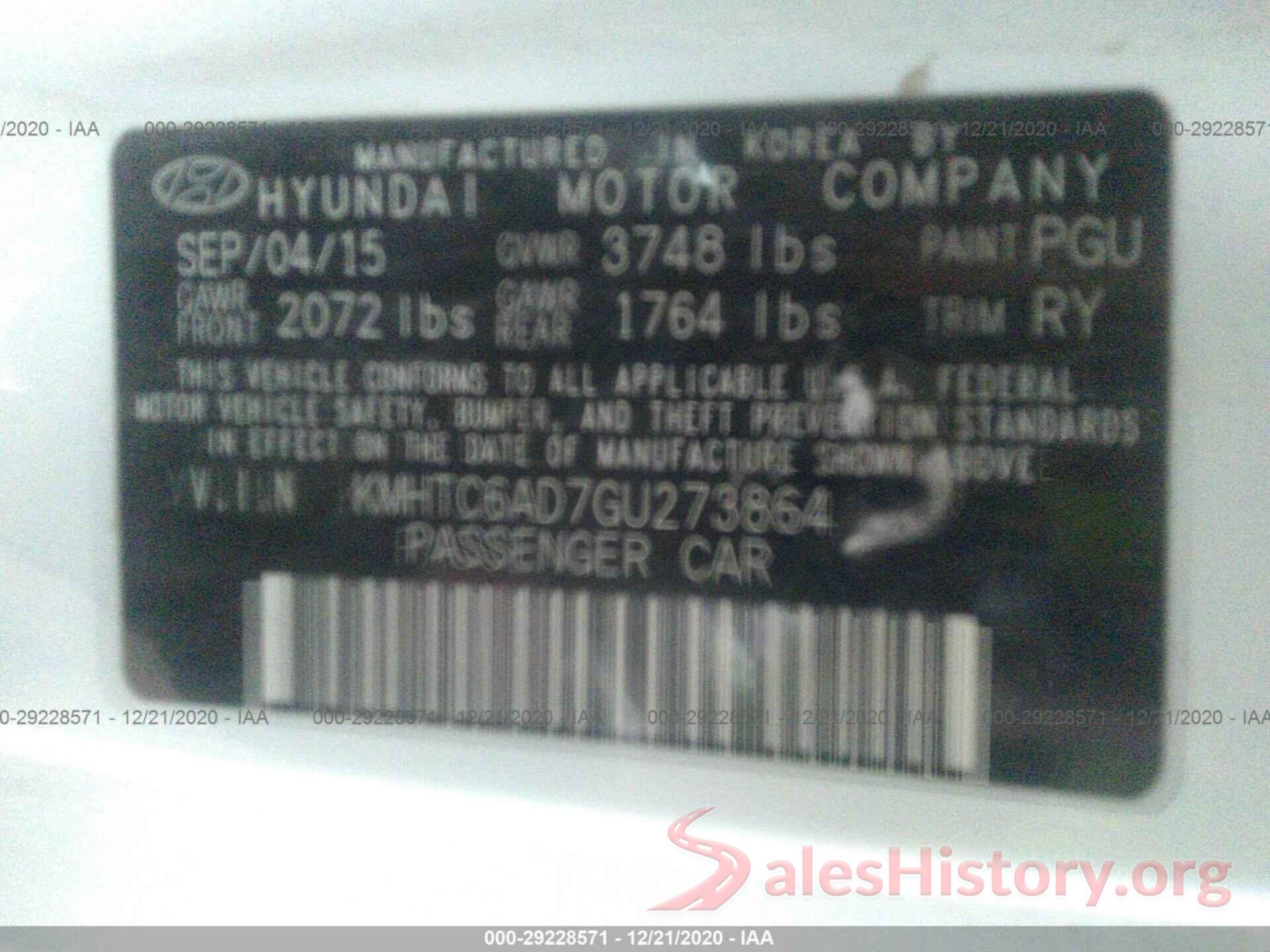 KMHTC6AD7GU273864 2016 HYUNDAI VELOSTER