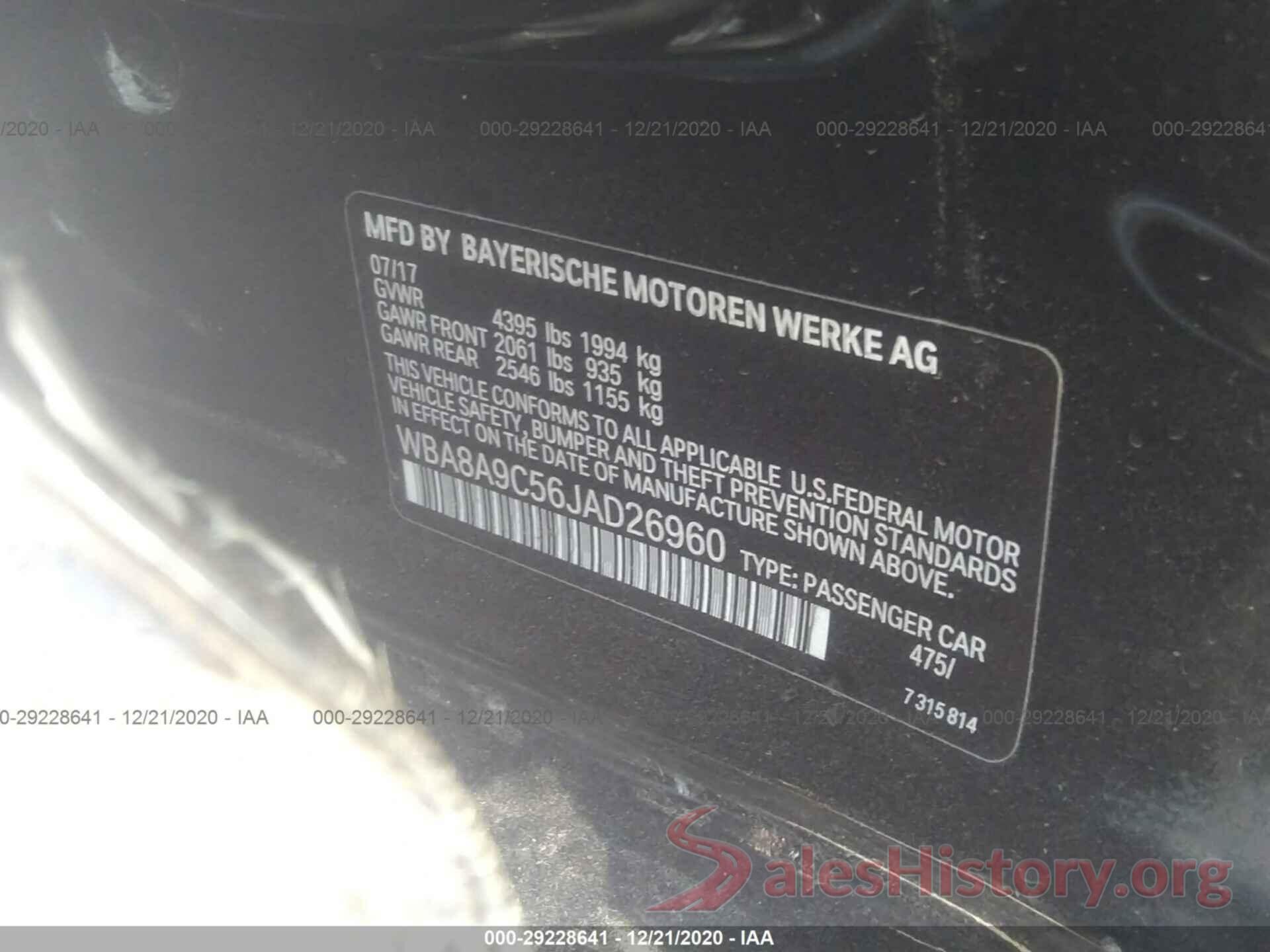 WBA8A9C56JAD26960 2018 BMW 3 SERIES