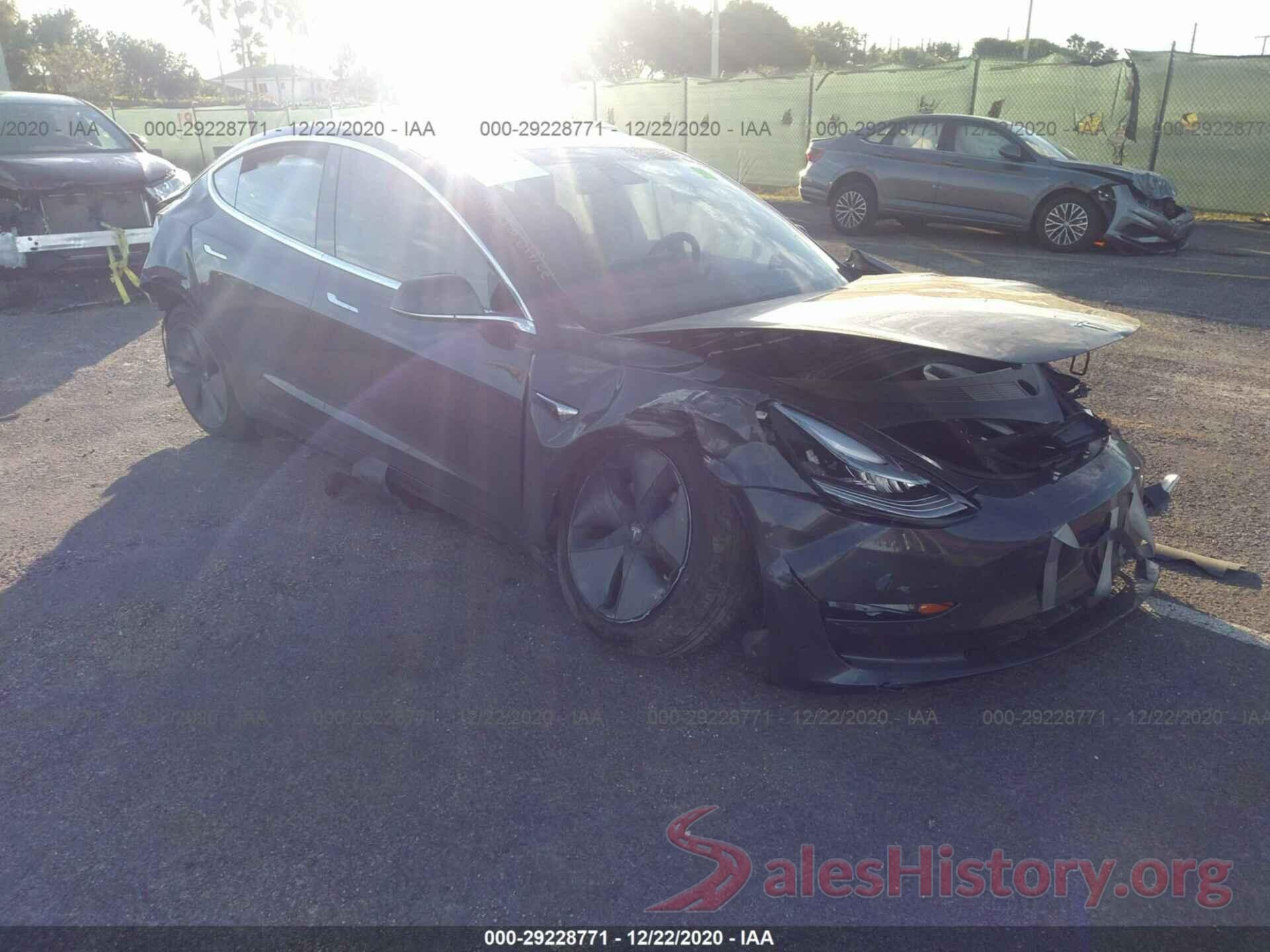 5YJ3E1EA7KF190308 2019 TESLA MODEL 3