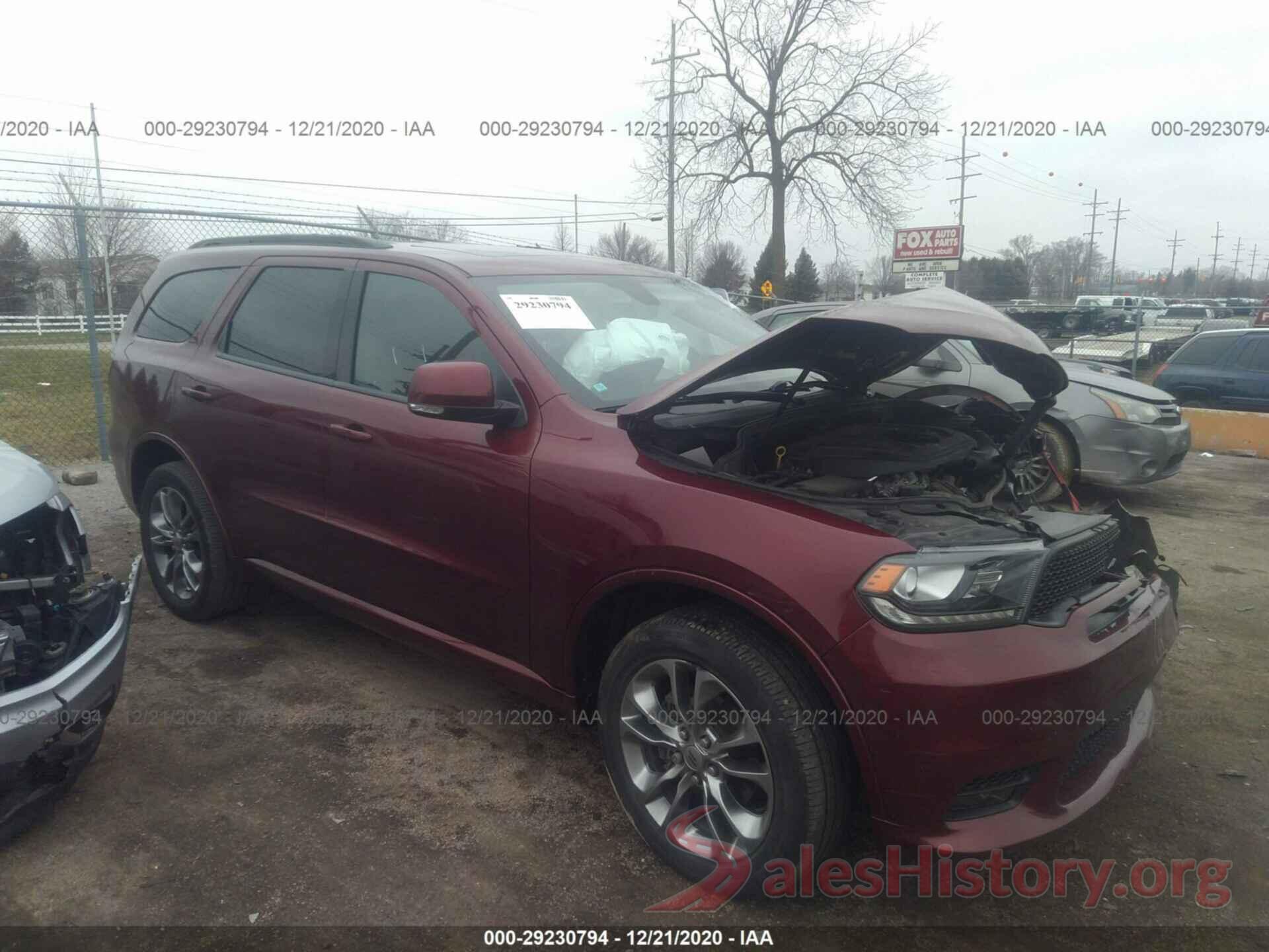 1C4RDJDG7KC617325 2019 DODGE DURANGO