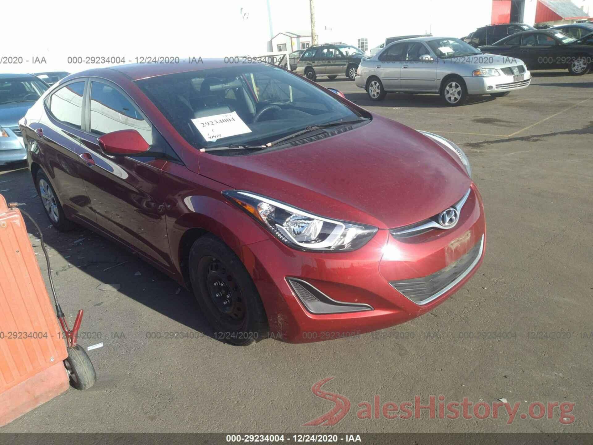 5NPDH4AE7GH766171 2016 HYUNDAI ELANTRA