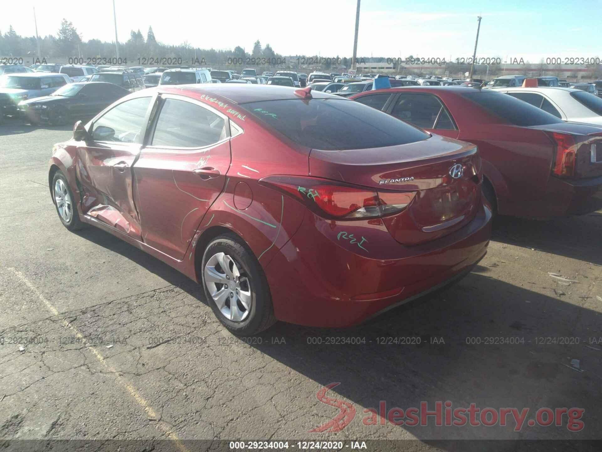 5NPDH4AE7GH766171 2016 HYUNDAI ELANTRA