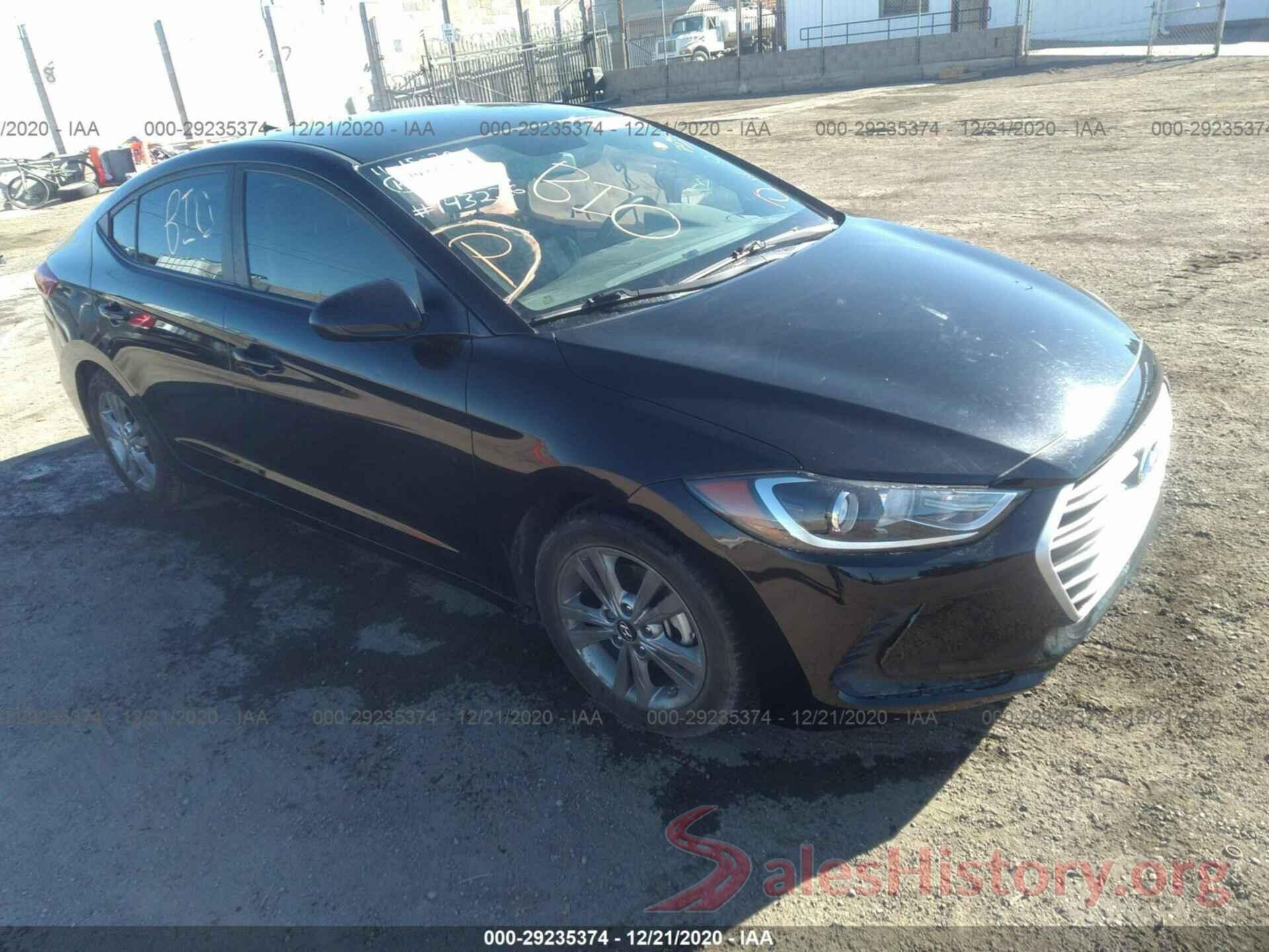 KMHD84LF2HU381223 2017 HYUNDAI ELANTRA