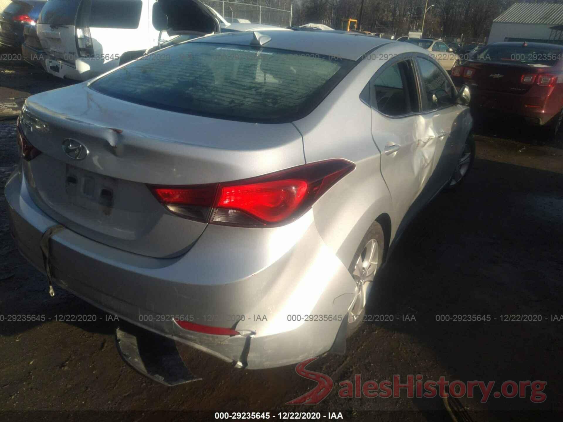 5NPDH4AE6GH794754 2016 HYUNDAI ELANTRA