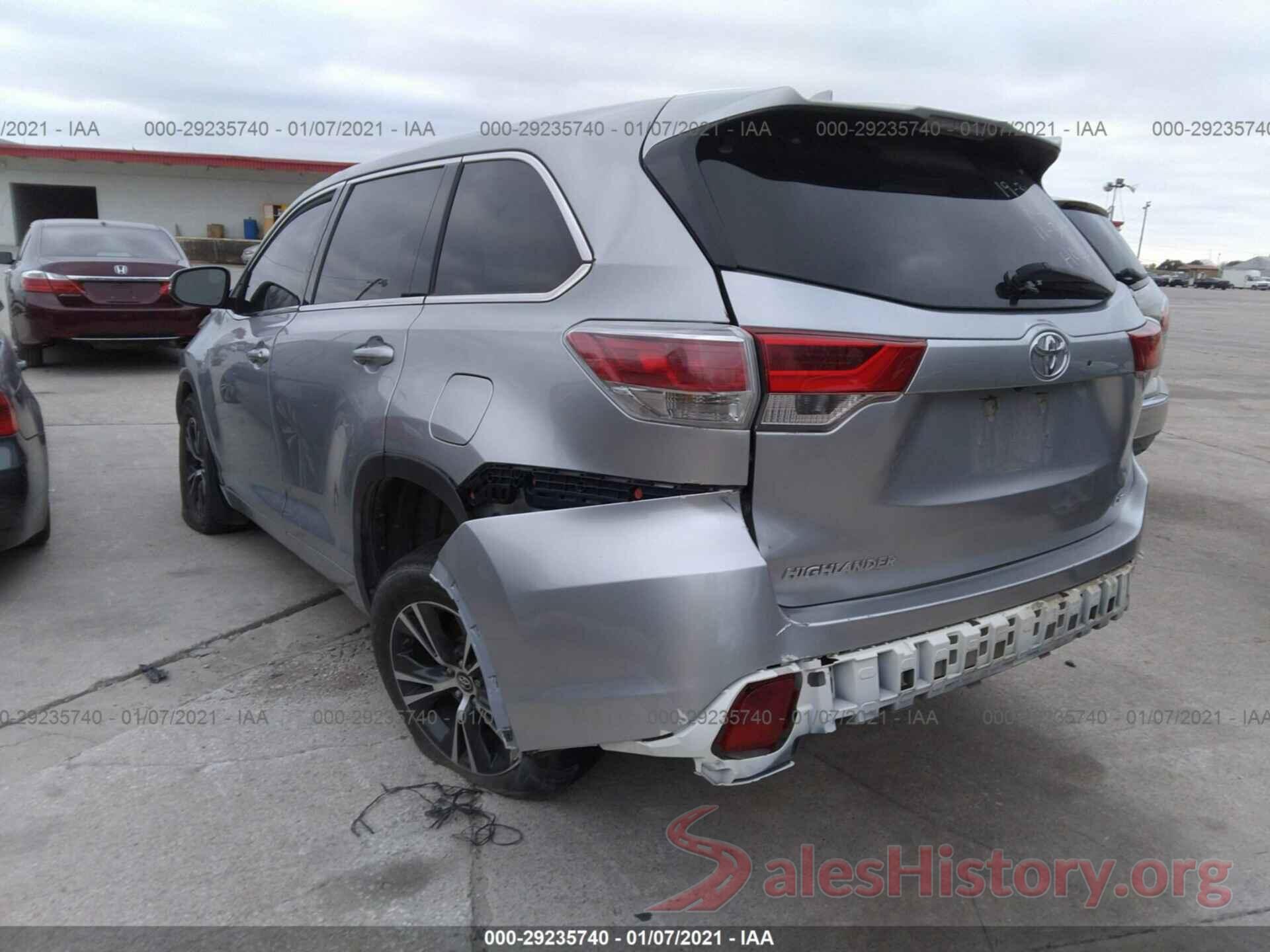 5TDZZRFH8JS241849 2018 TOYOTA HIGHLANDER