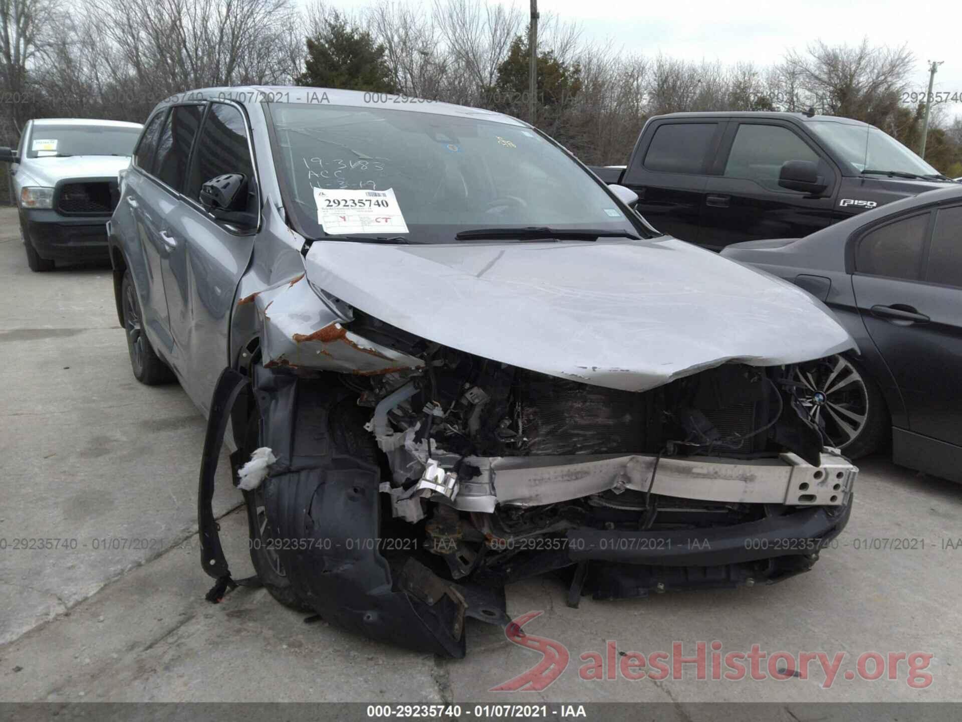 5TDZZRFH8JS241849 2018 TOYOTA HIGHLANDER