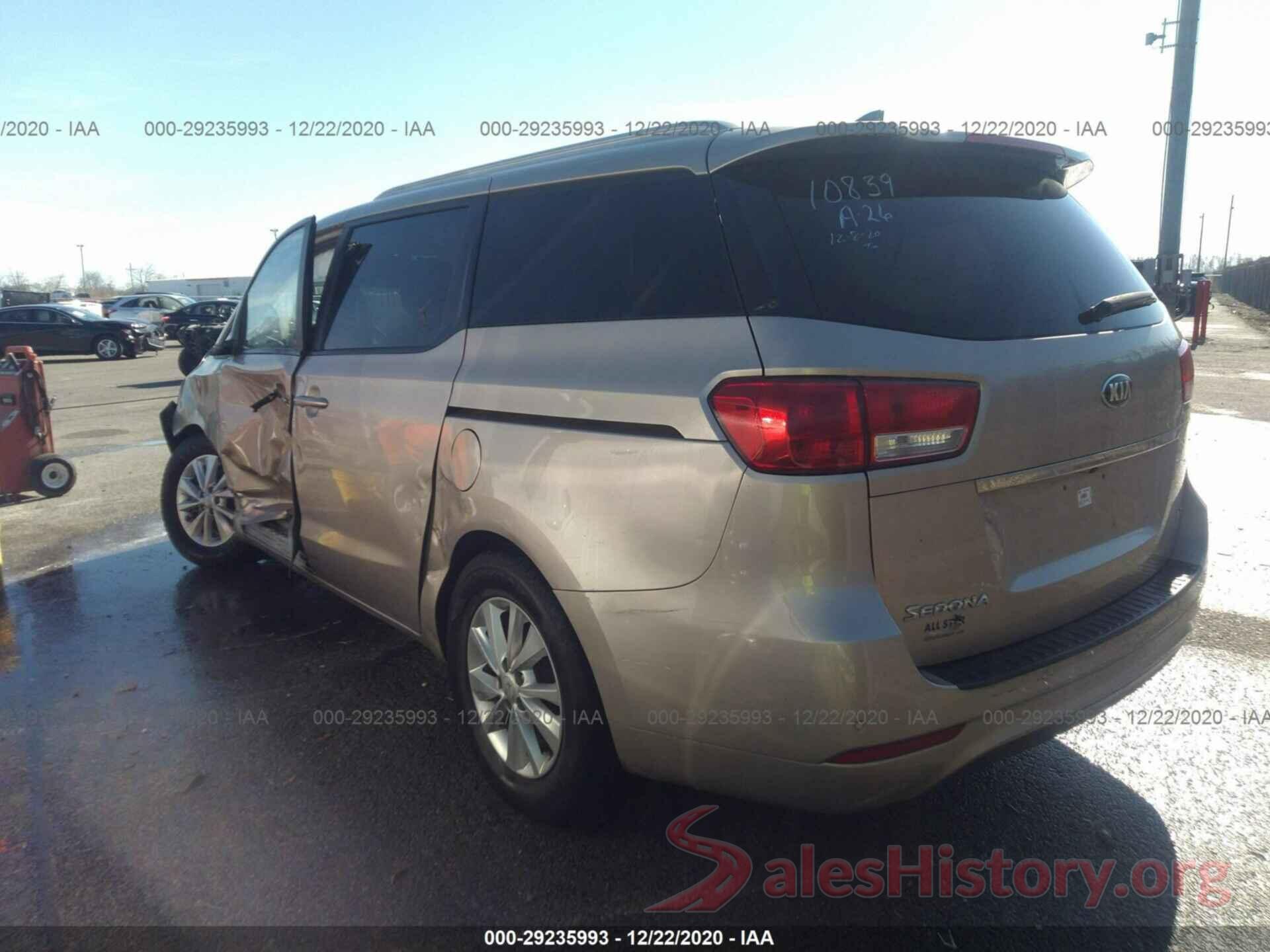 KNDMB5C11G6191481 2016 KIA SEDONA