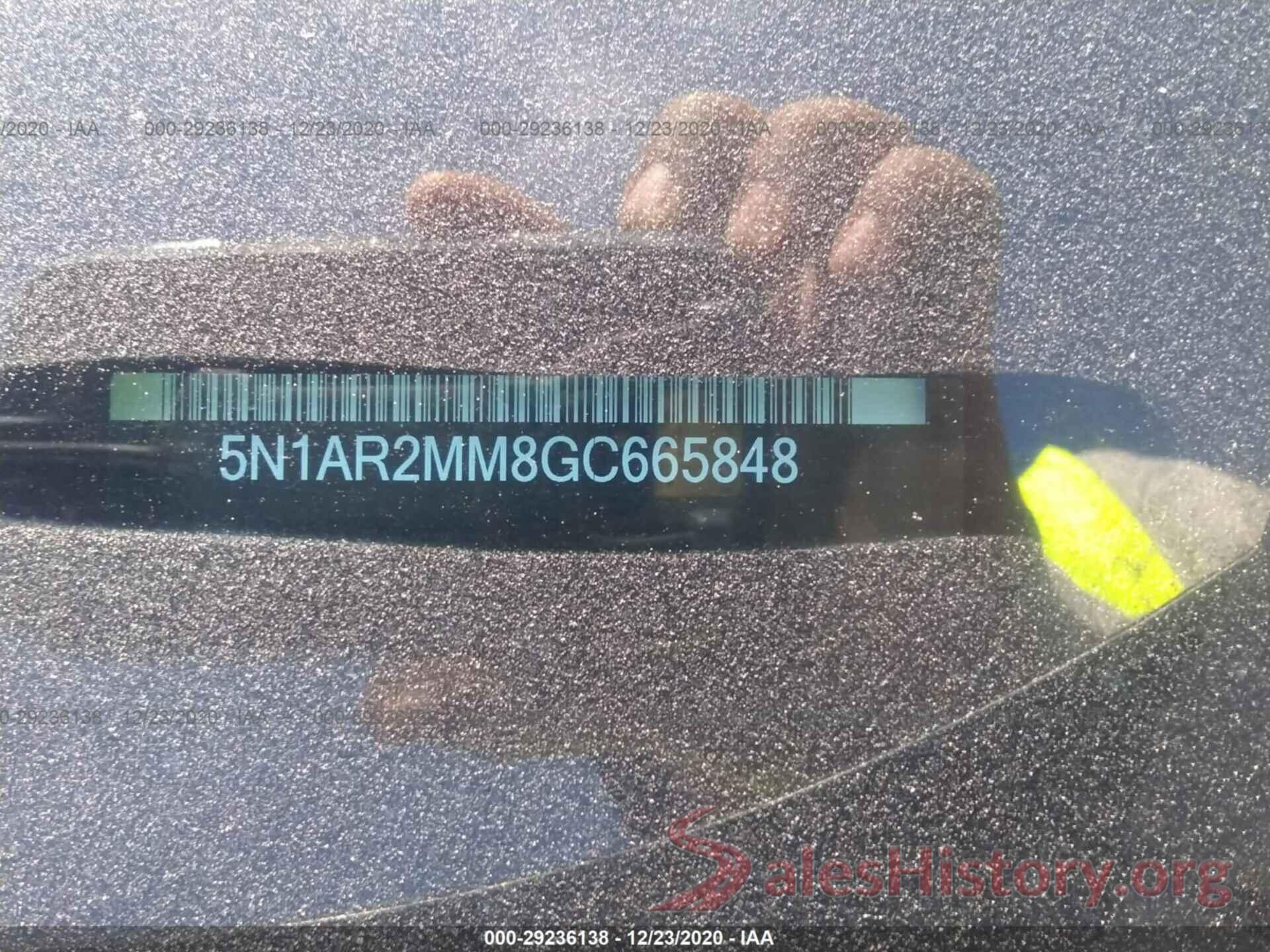 5N1AR2MM8GC665848 2016 NISSAN PATHFINDER