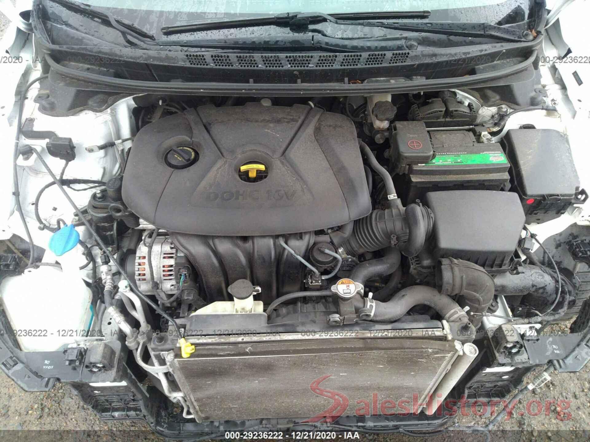 5NPDH4AE8GH736208 2016 HYUNDAI ELANTRA