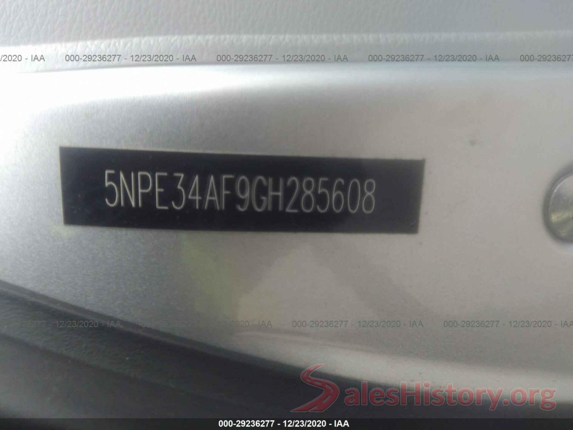 5NPE34AF9GH285608 2016 HYUNDAI SONATA