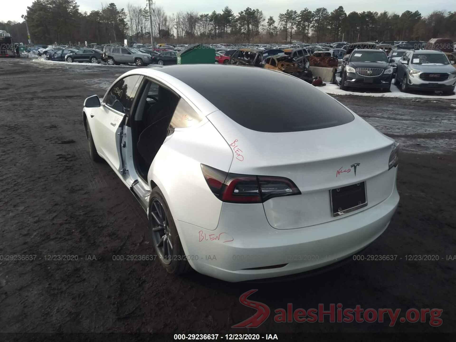 5YJ3E1EA4LF747032 2020 TESLA MODEL 3