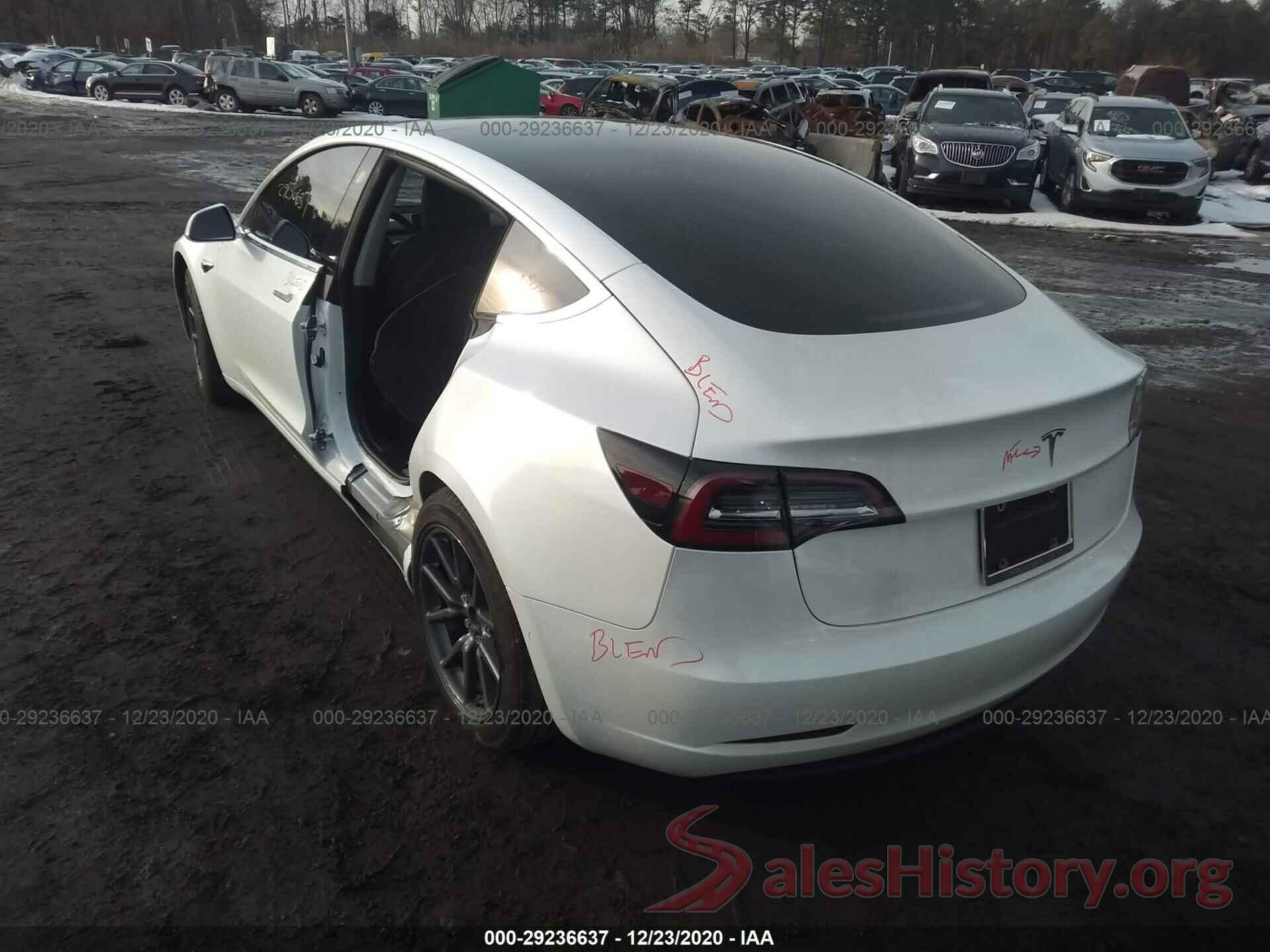 5YJ3E1EA4LF747032 2020 TESLA MODEL 3