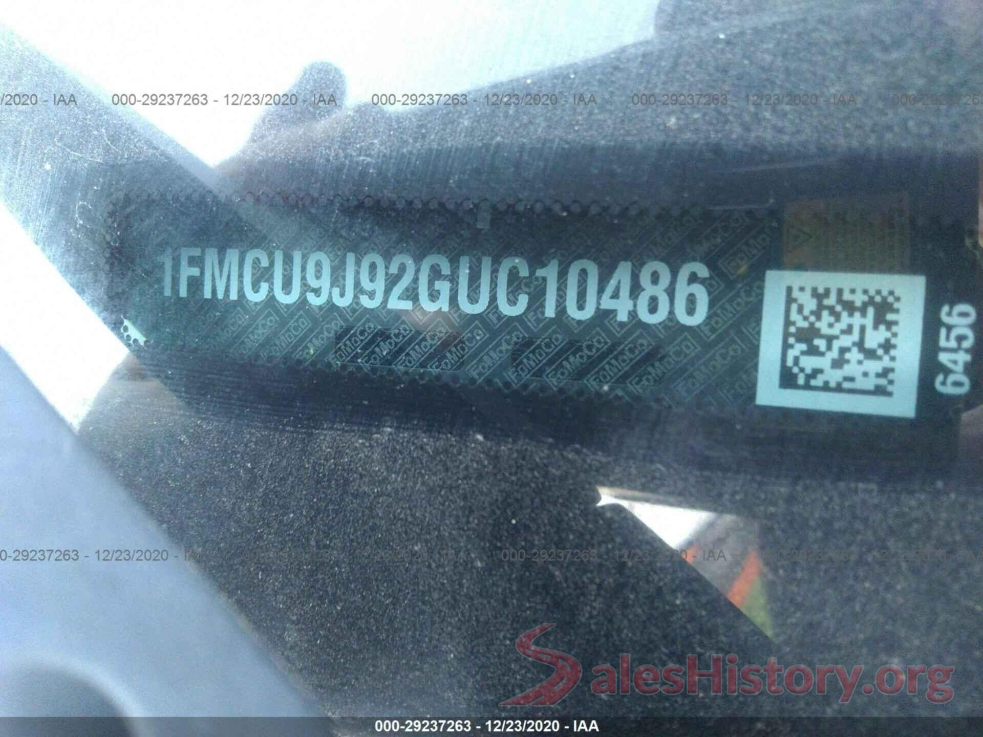 1FMCU9J92GUC10486 2016 FORD ESCAPE