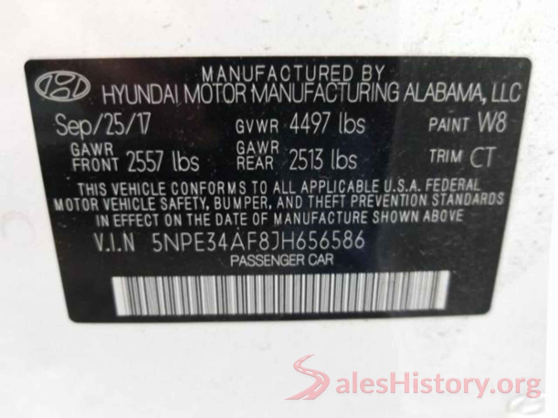 5NPE34AF8JH656586 2018 HYUNDAI SONATA