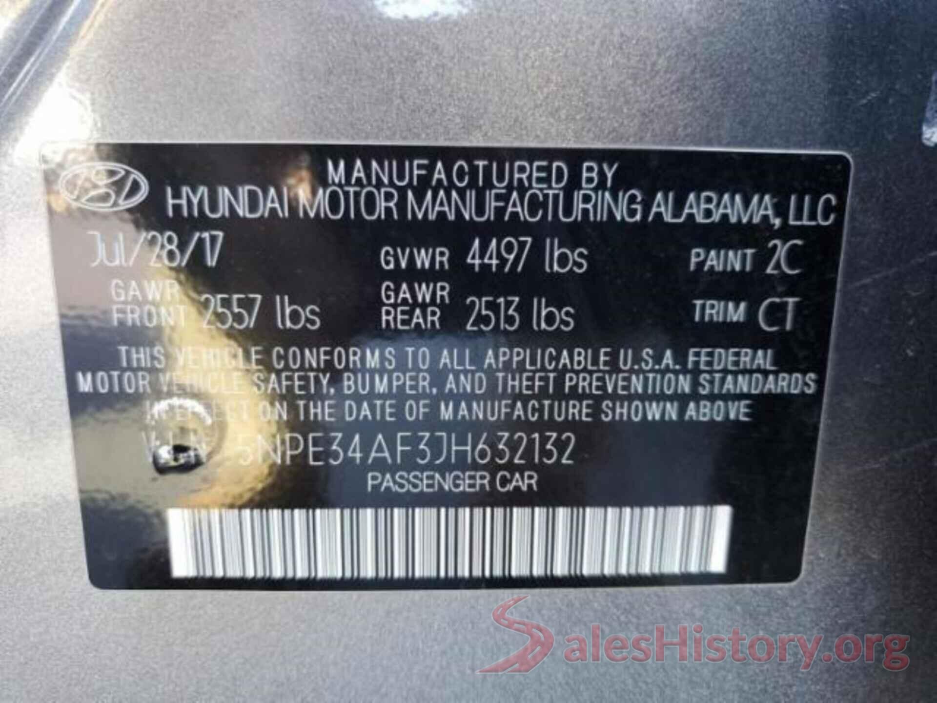 5NPE34AF3JH632132 2018 HYUNDAI SONATA