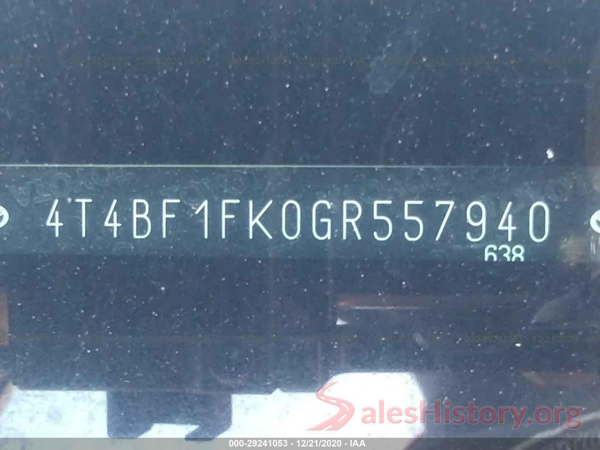 4T4BF1FK0GR557940 2016 TOYOTA CAMRY