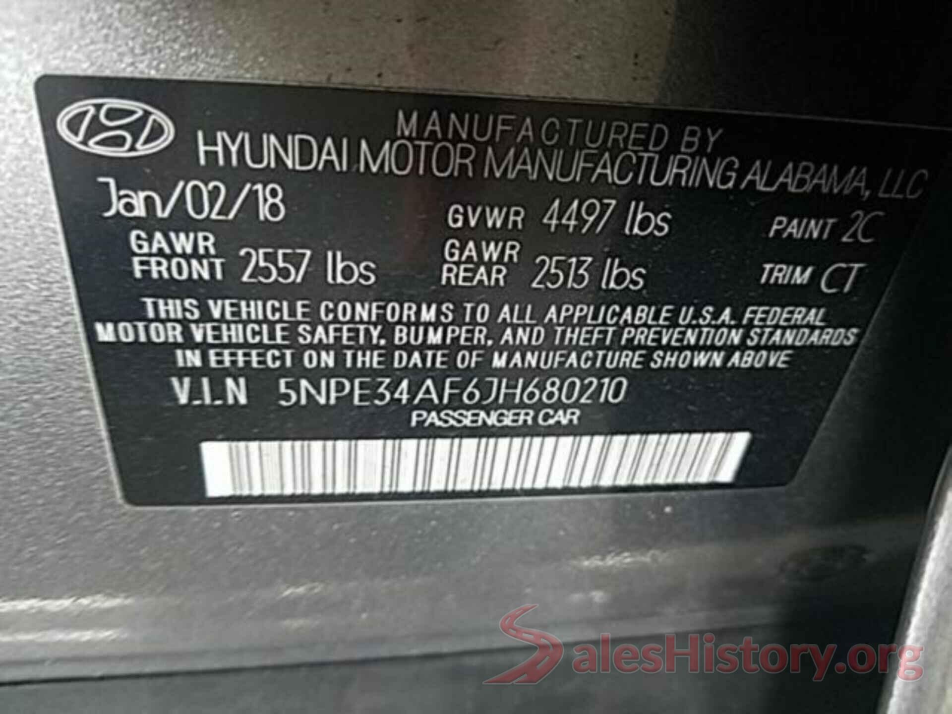 5NPE34AF6JH680210 2018 HYUNDAI SONATA