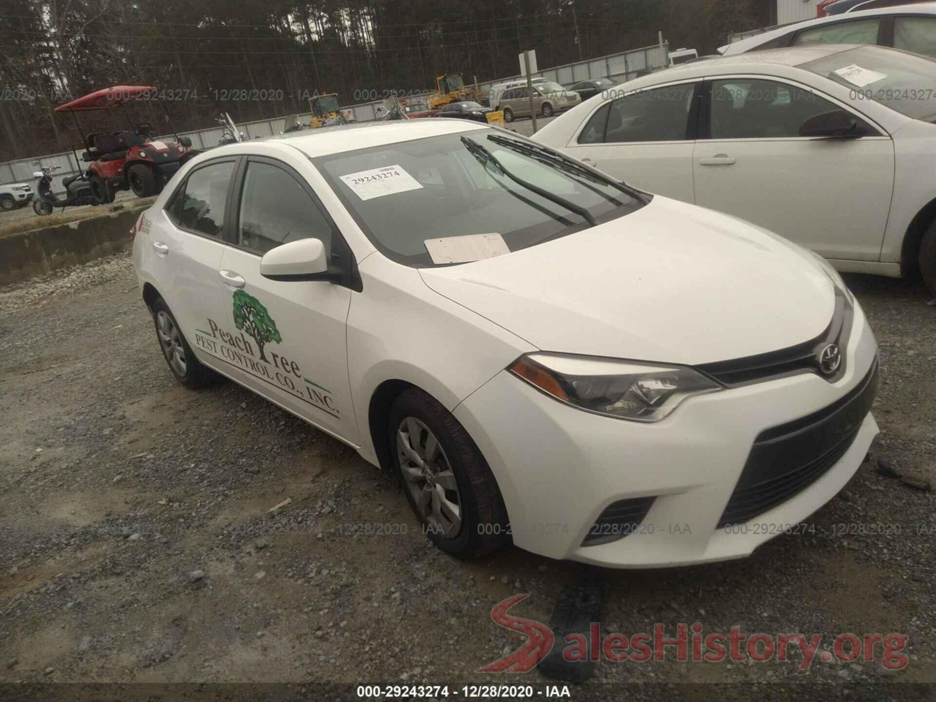 2T1BURHE2GC594107 2016 TOYOTA COROLLA