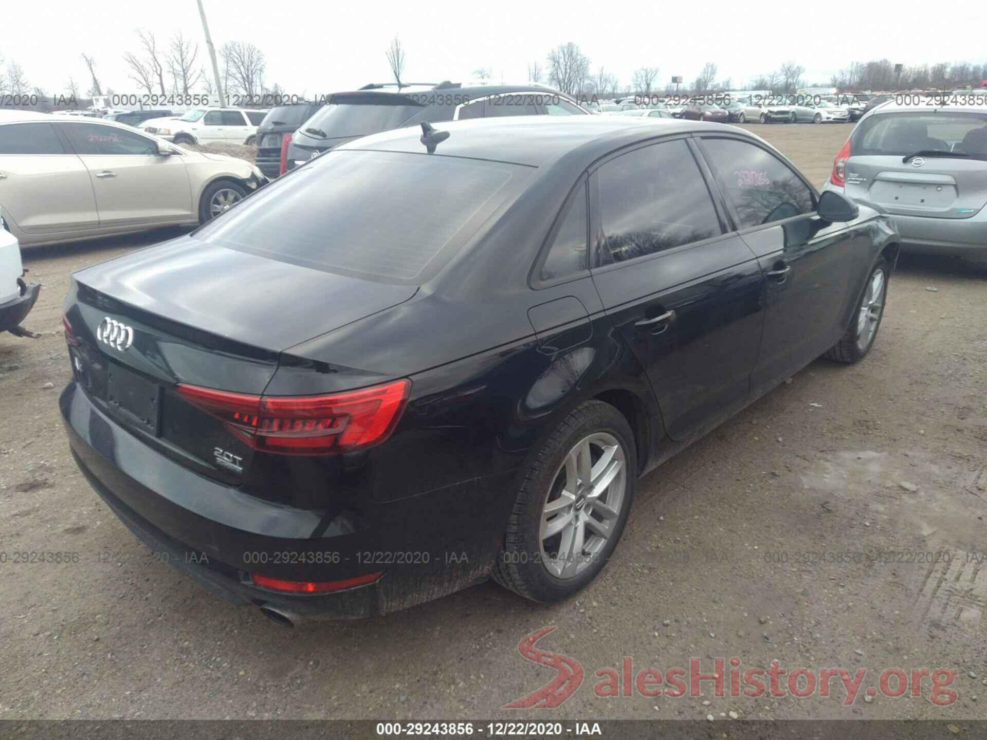 WAUANAF42HN013558 2017 AUDI A4