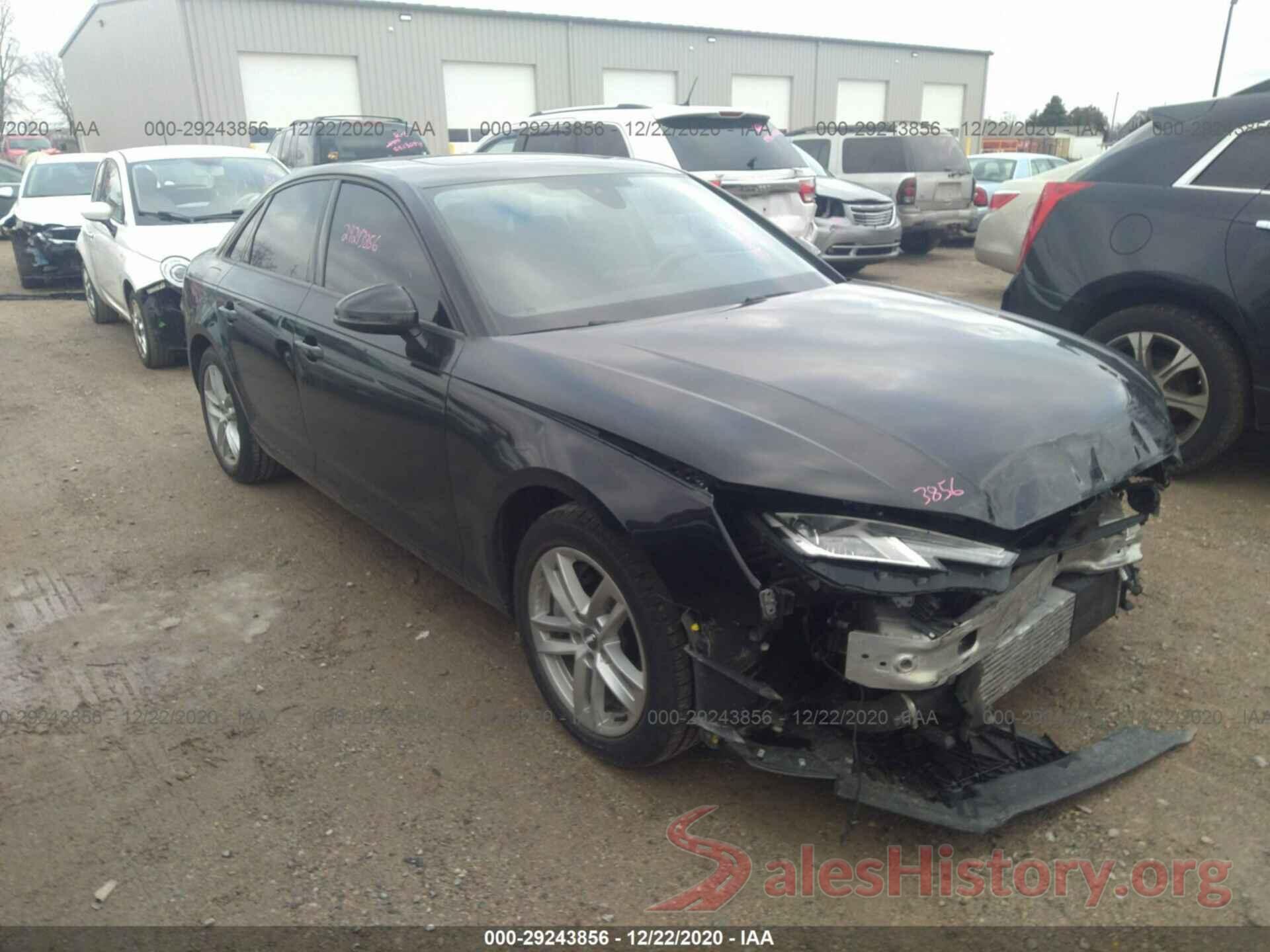 WAUANAF42HN013558 2017 AUDI A4