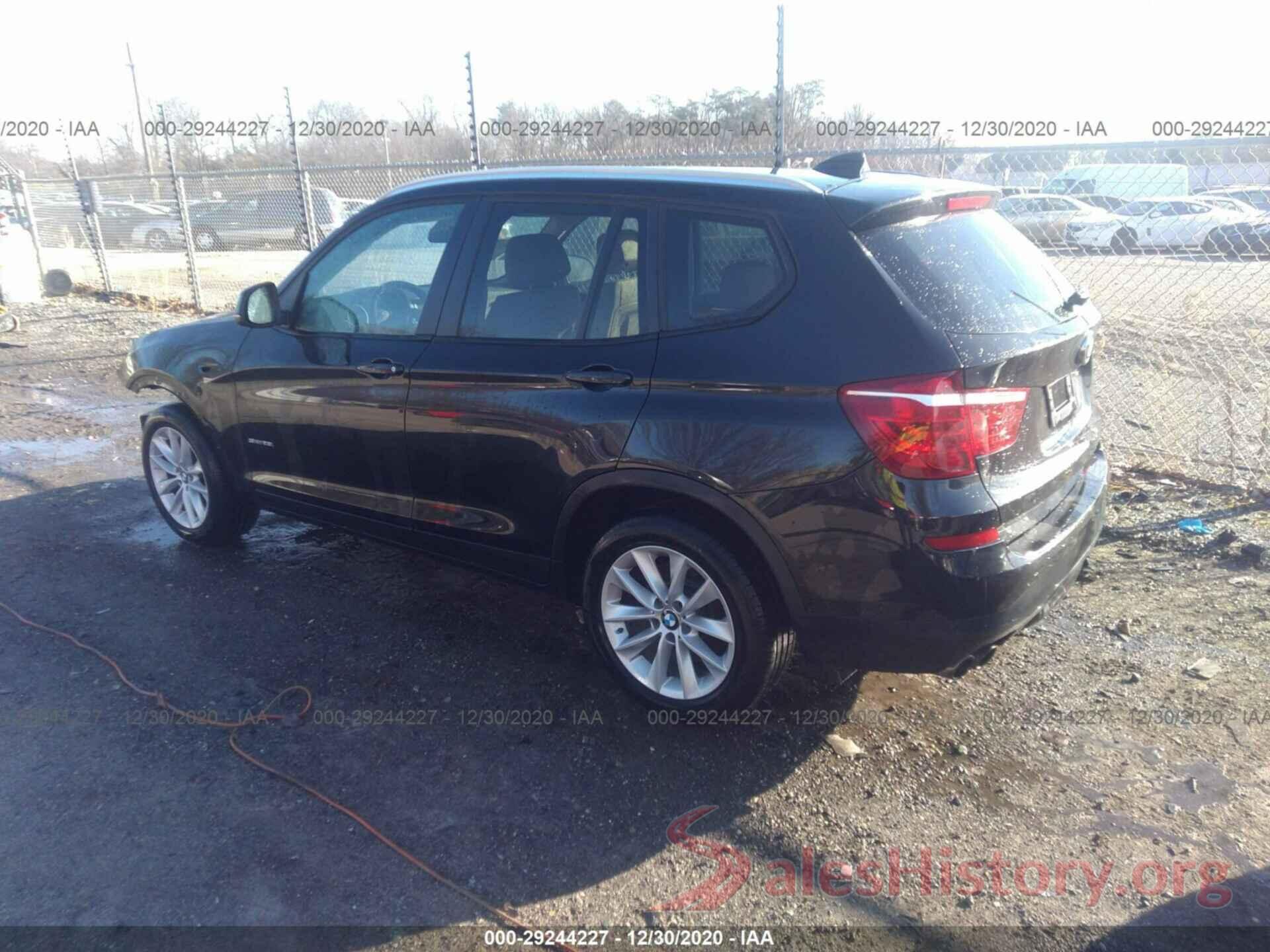 5UXWZ7C57G0T43185 2016 BMW X3