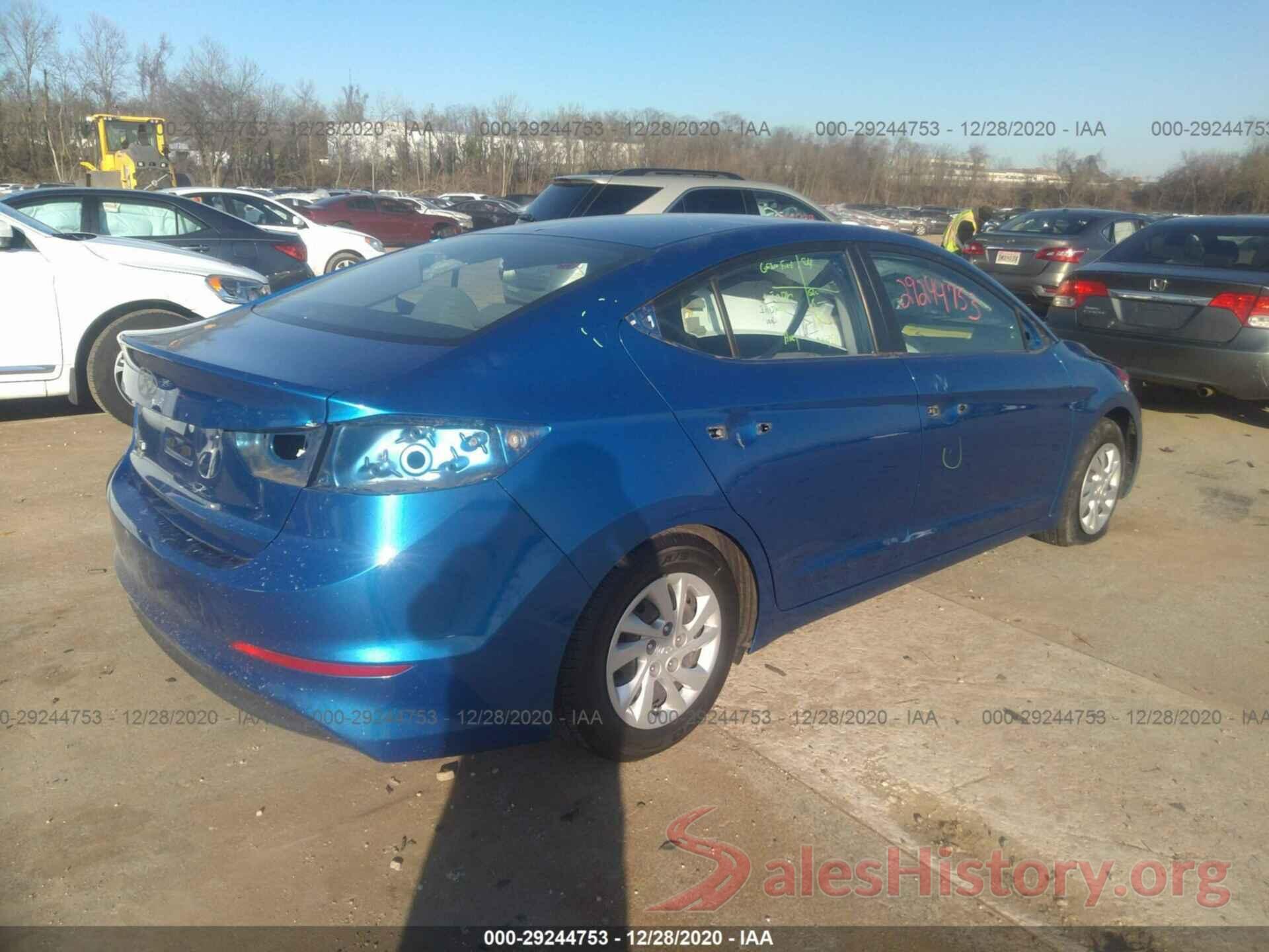 5NPD74LF9HH136405 2017 HYUNDAI ELANTRA