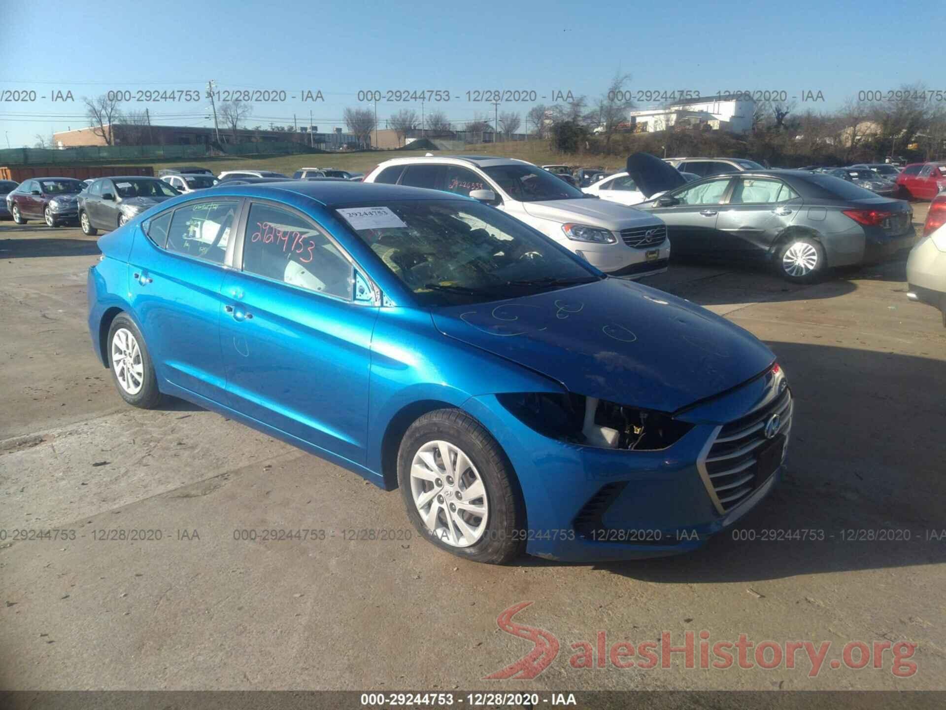 5NPD74LF9HH136405 2017 HYUNDAI ELANTRA